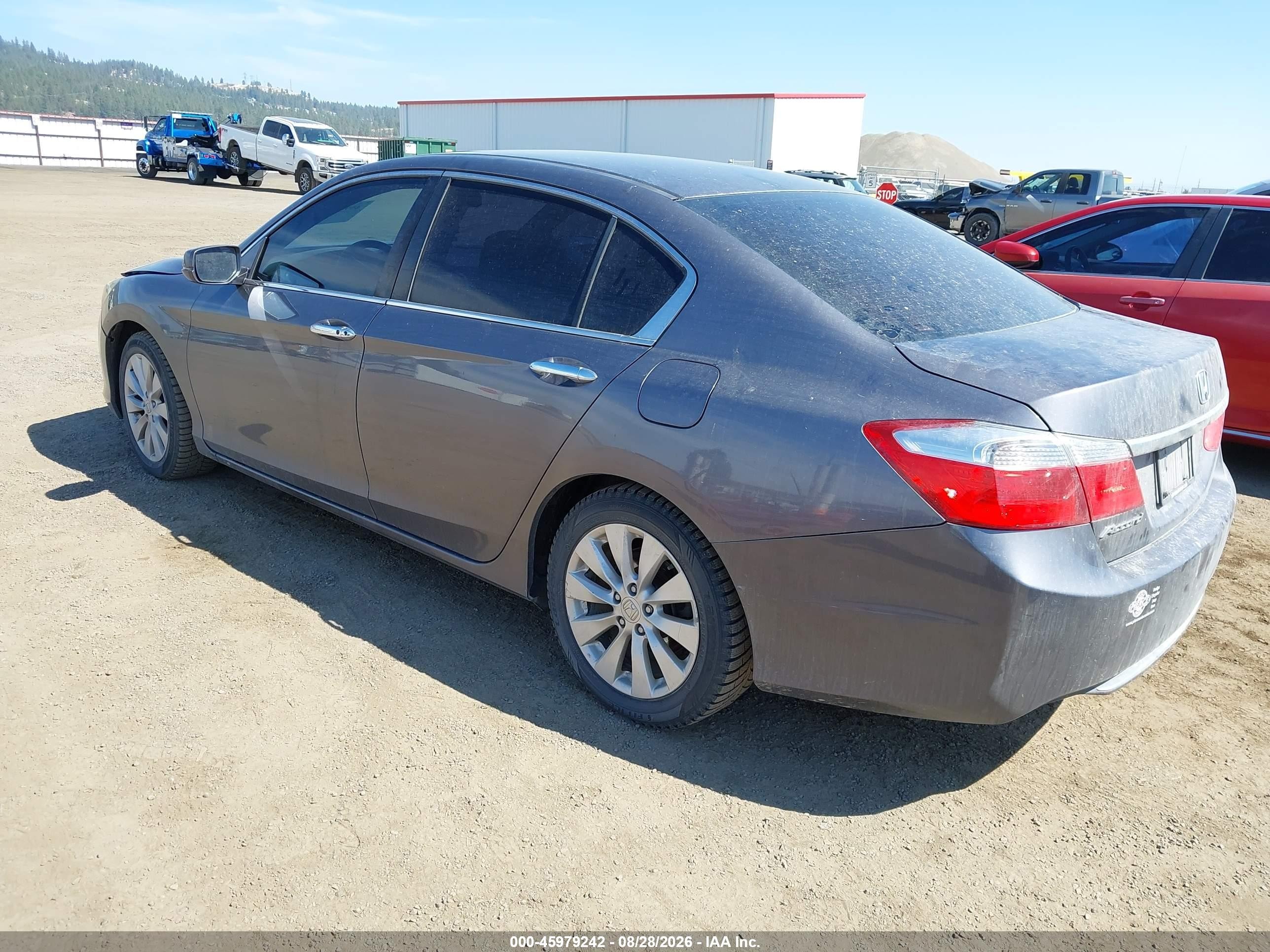2015 Honda Accord Ex Gray vin: 1HGCR2F70FA207446