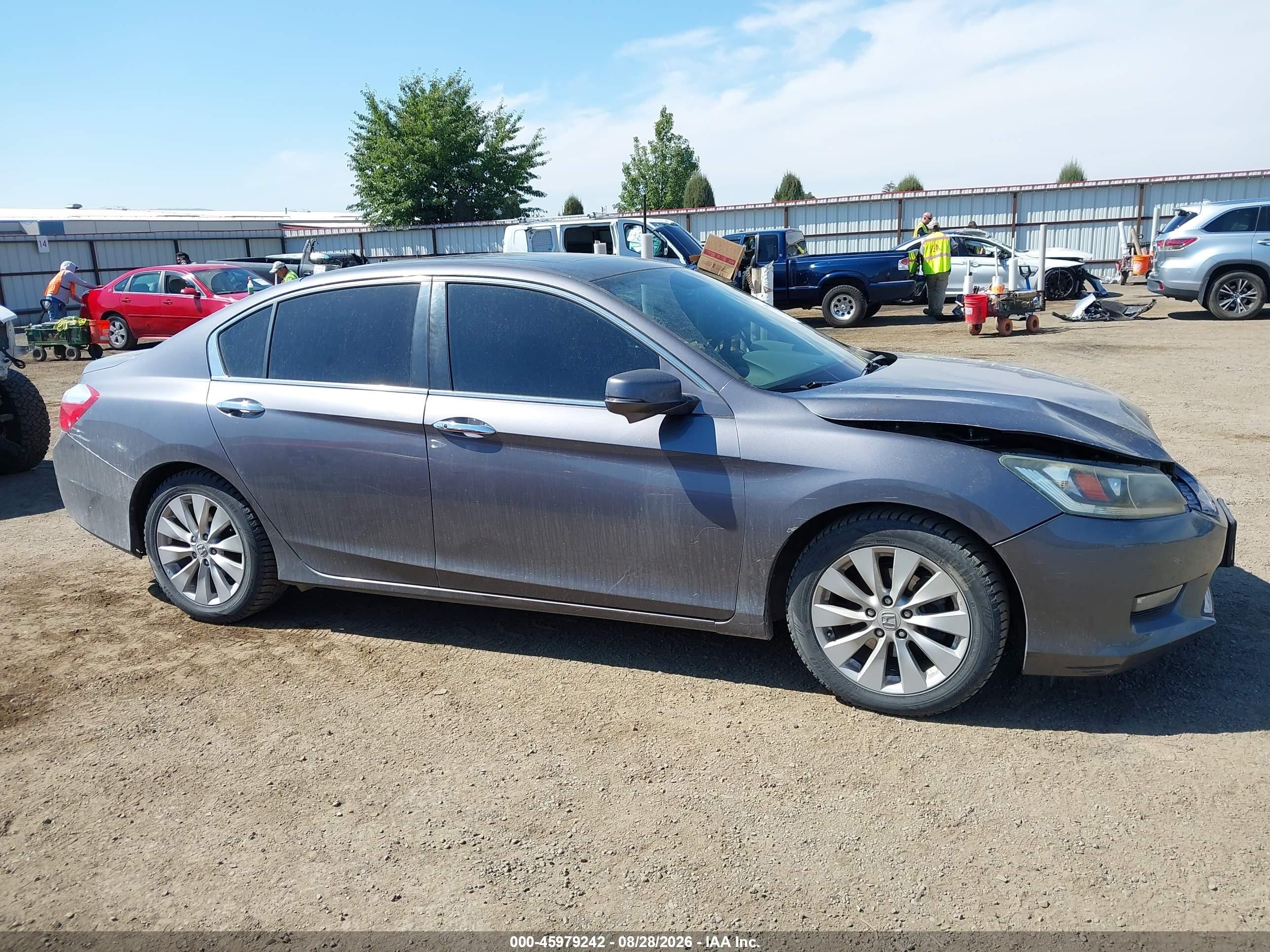 2015 Honda Accord Ex Gray vin: 1HGCR2F70FA207446