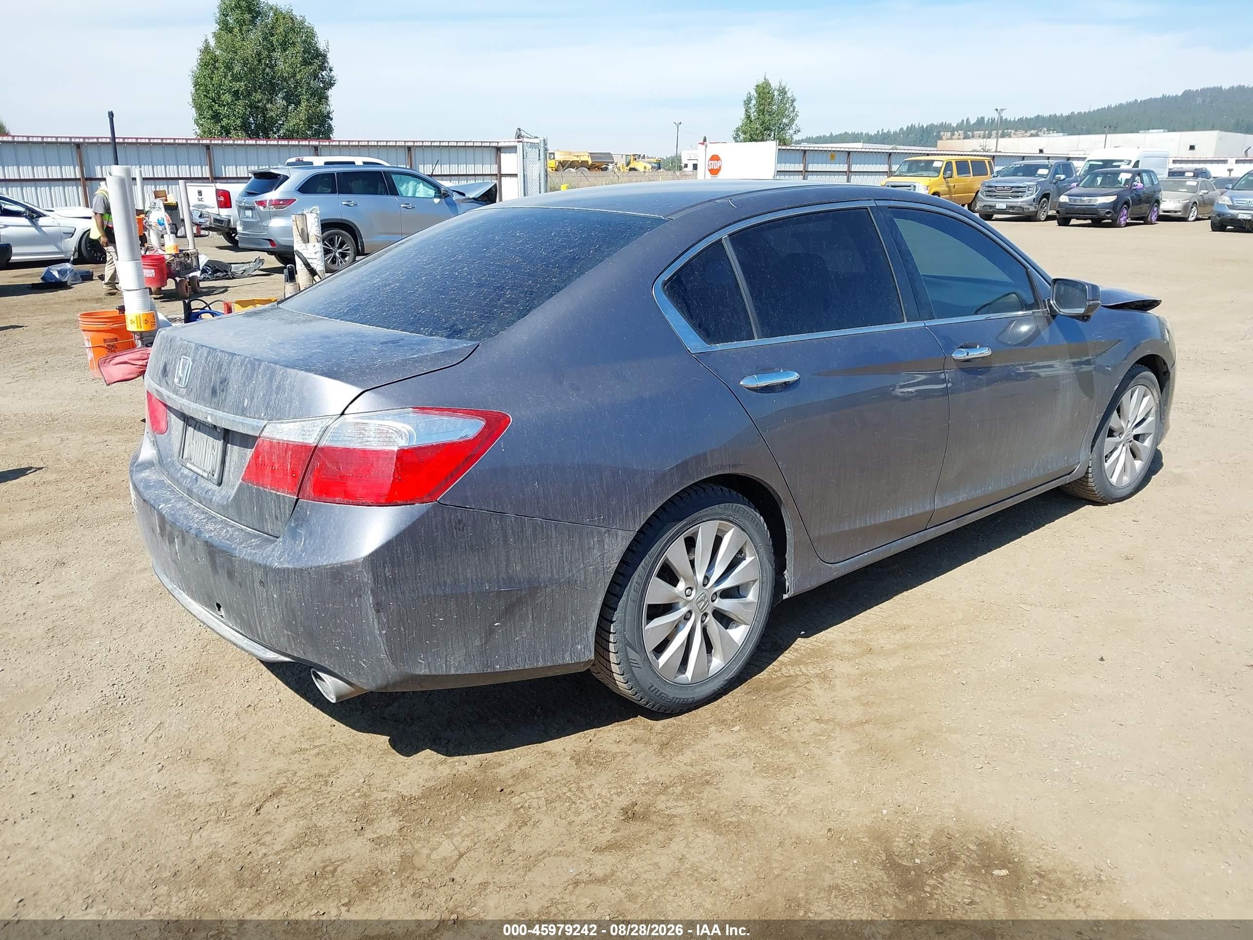 2015 Honda Accord Ex Gray vin: 1HGCR2F70FA207446