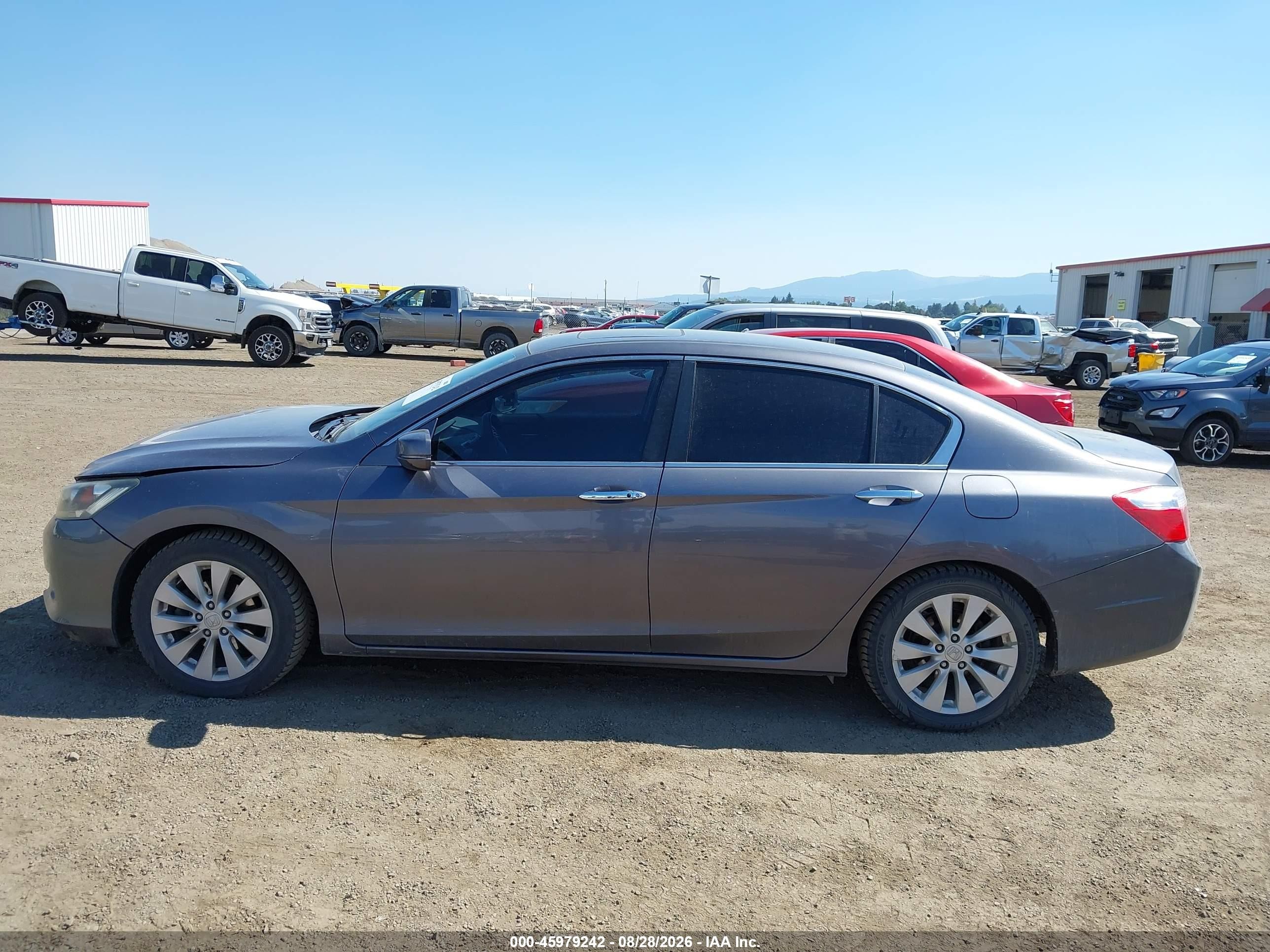2015 Honda Accord Ex Gray vin: 1HGCR2F70FA207446