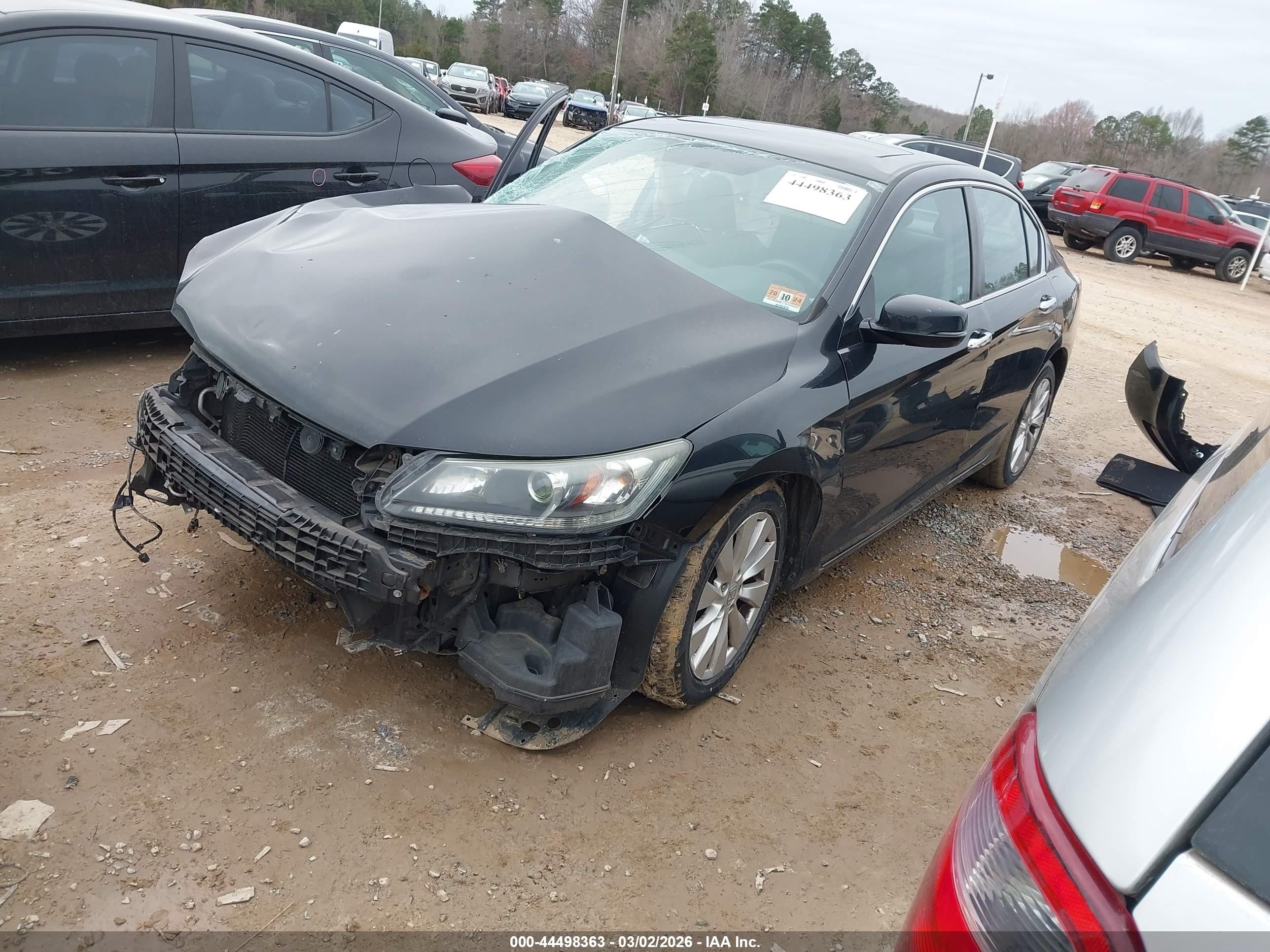 2015 Honda Accord Ex Black vin: 1HGCR2F70FA267503