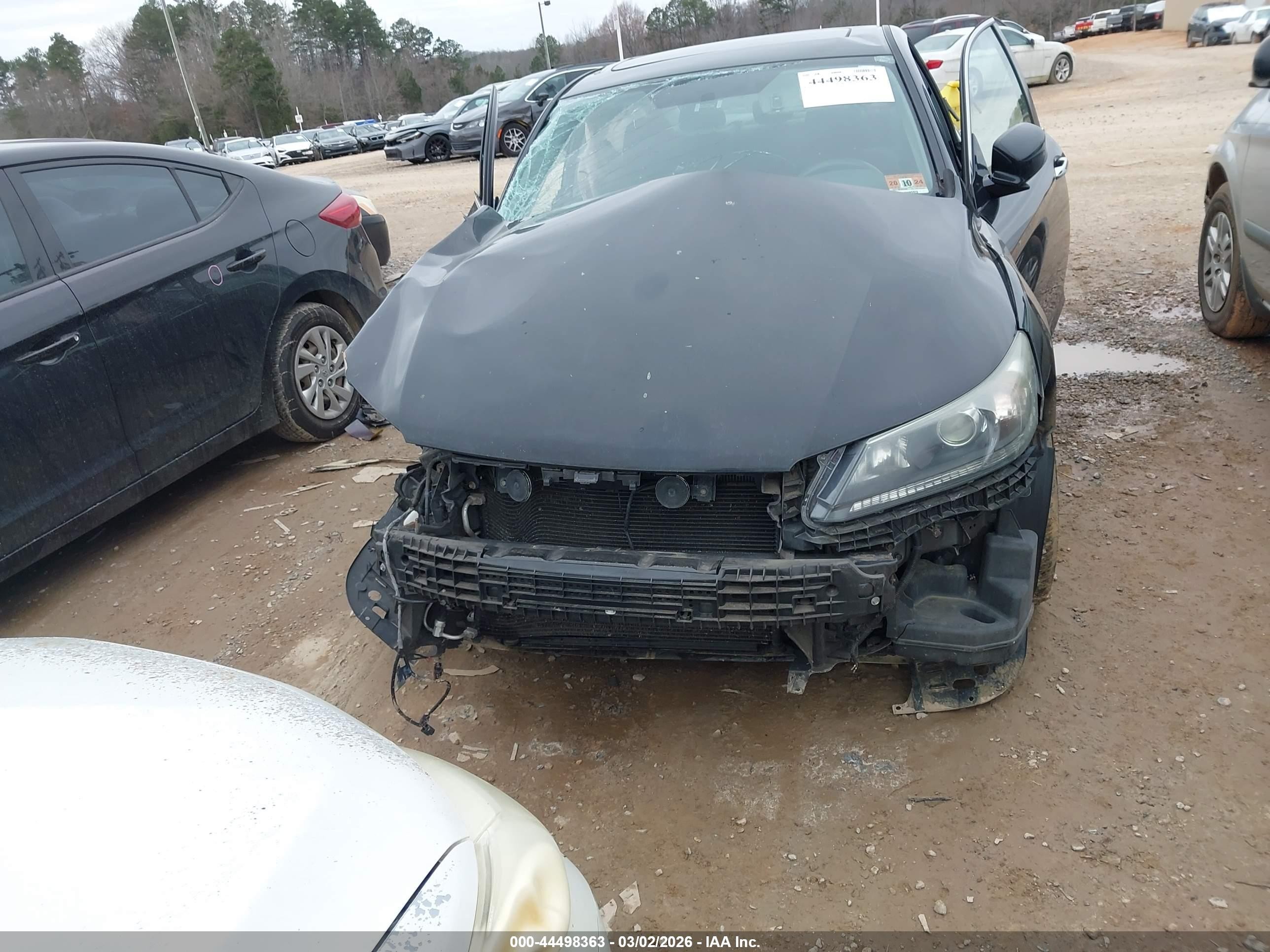 2015 Honda Accord Ex Black vin: 1HGCR2F70FA267503