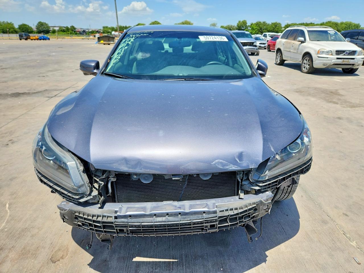 2013 Honda Accord Ex Серый vin: 1HGCR2F71DA021444
