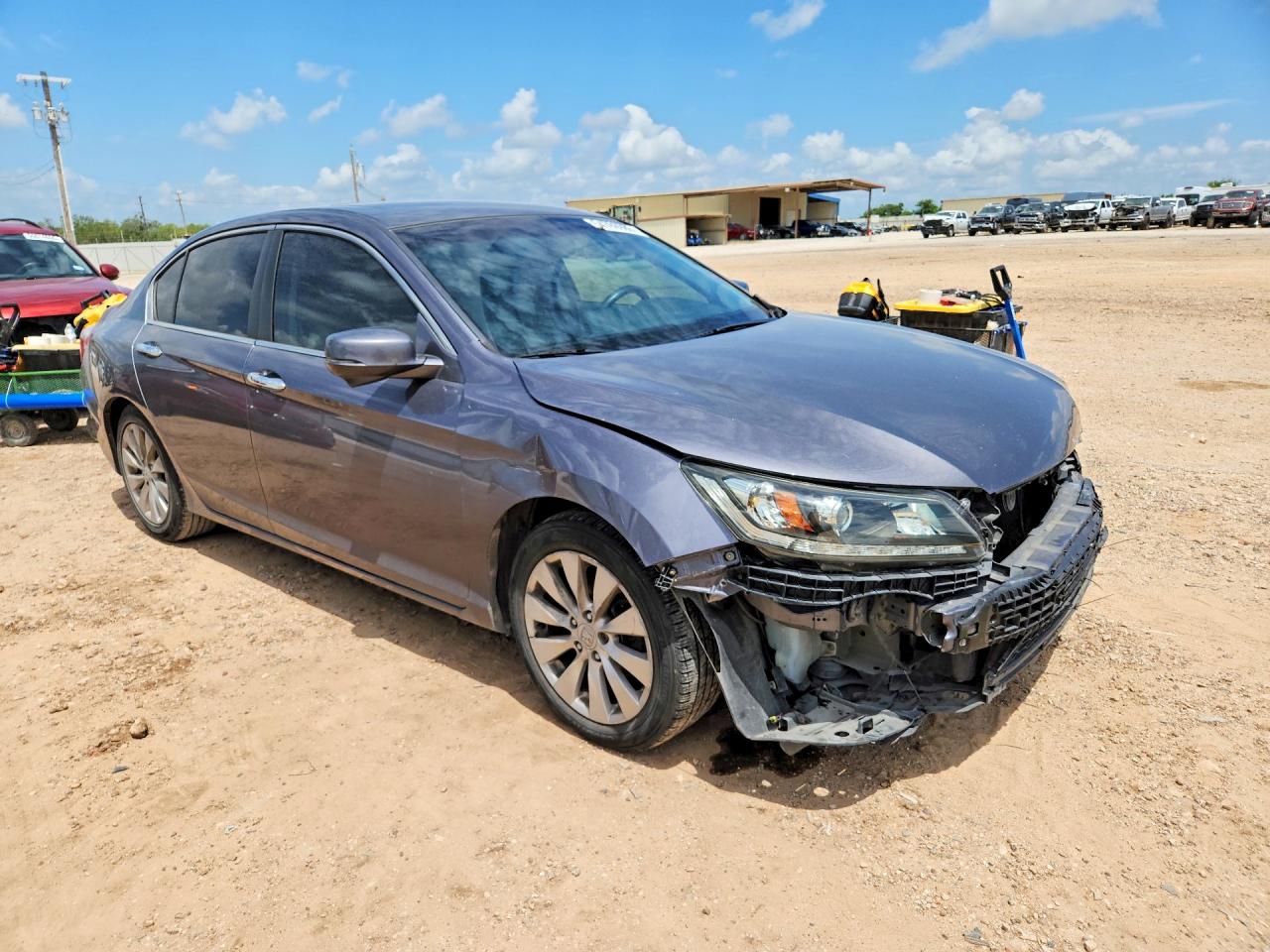 2013 Honda Accord Ex Silver vin: 1HGCR2F71DA027454