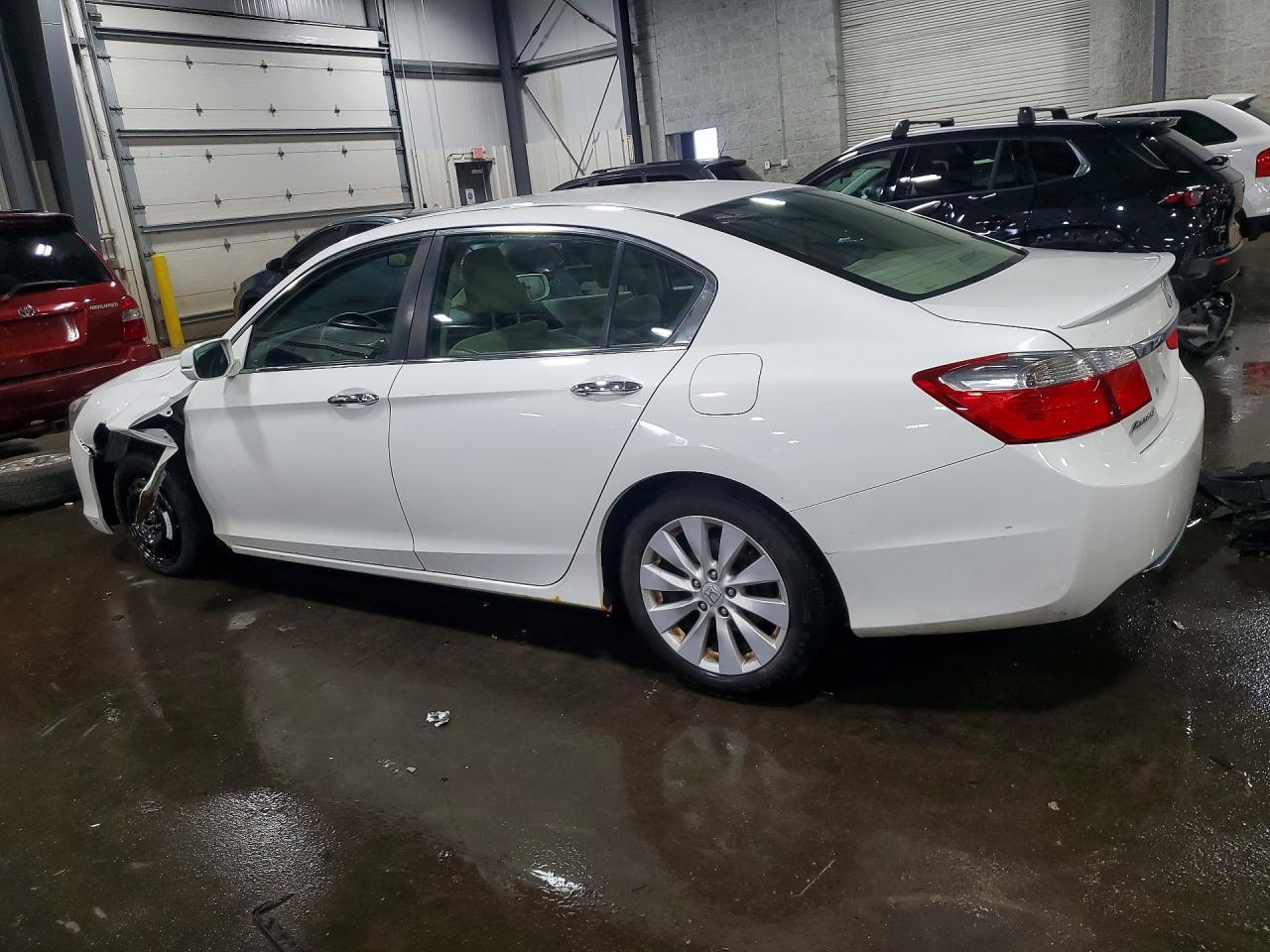 2013 Honda Accord Ex White vin: 1HGCR2F71DA099819