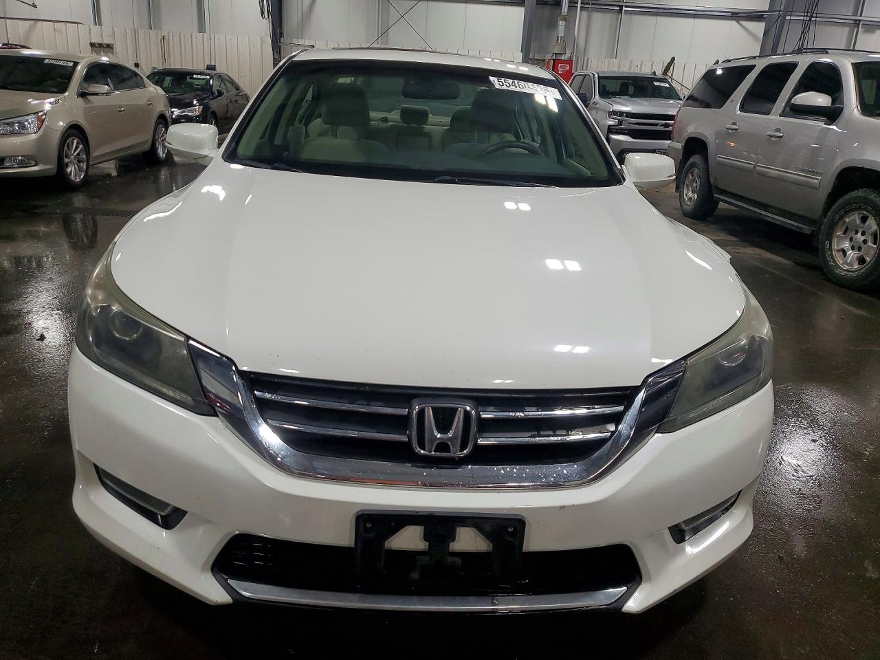 2013 Honda Accord Ex White vin: 1HGCR2F71DA099819