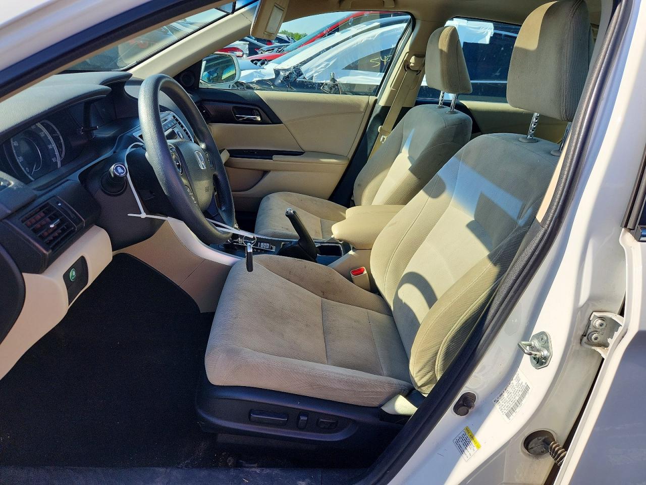 2013 Honda Accord Ex White vin: 1HGCR2F71DA099819