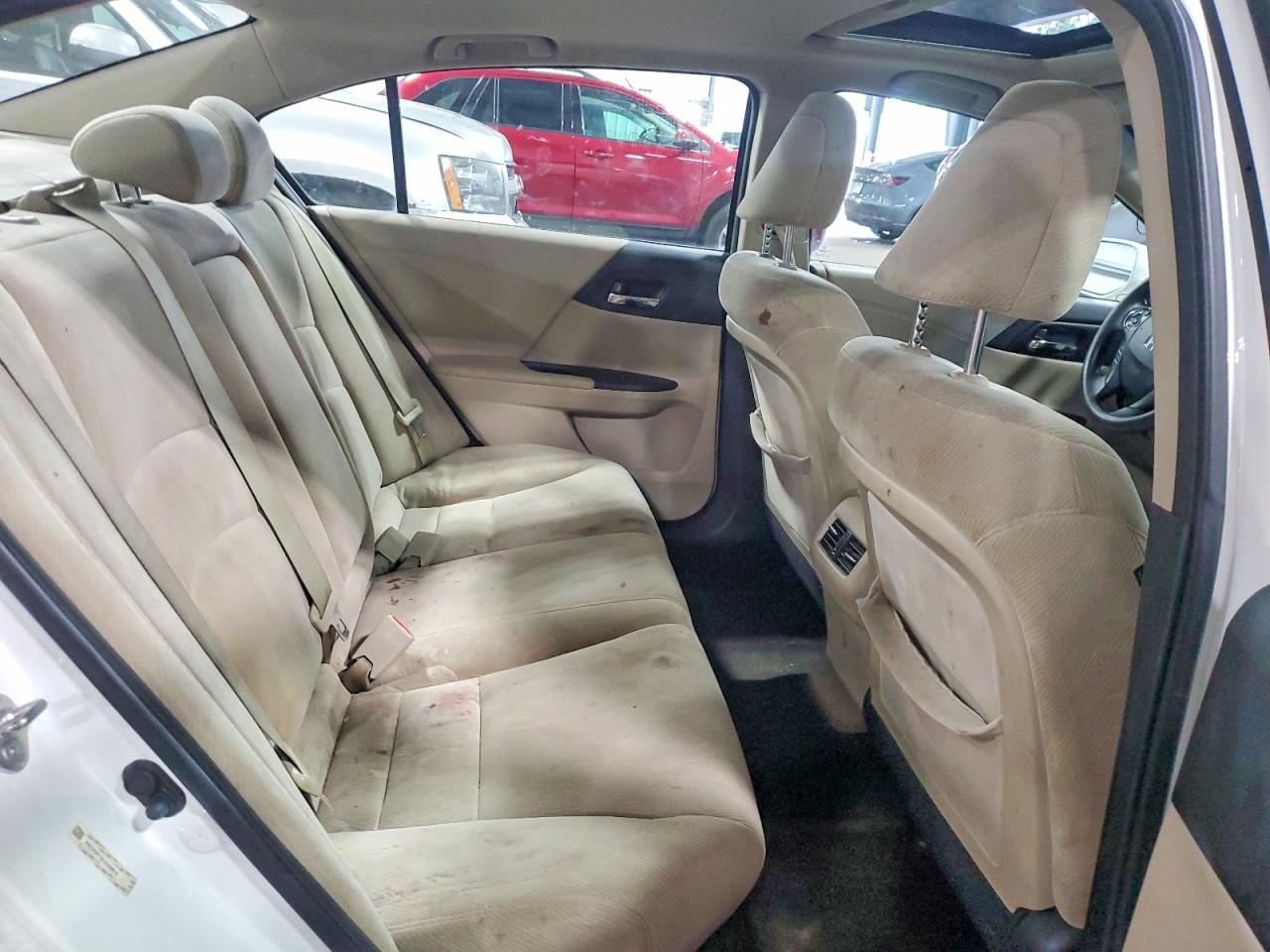 2013 Honda Accord Ex White vin: 1HGCR2F71DA099819