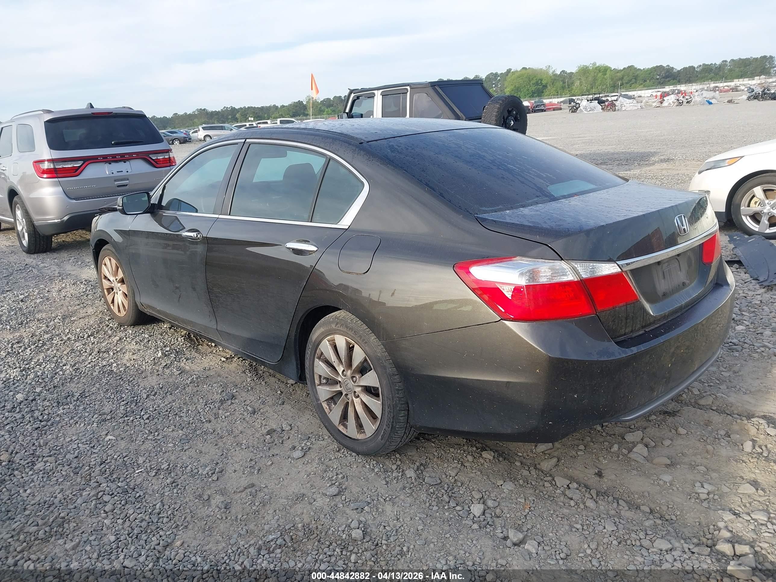 2013 Honda Accord Ex Gray vin: 1HGCR2F71DA123214