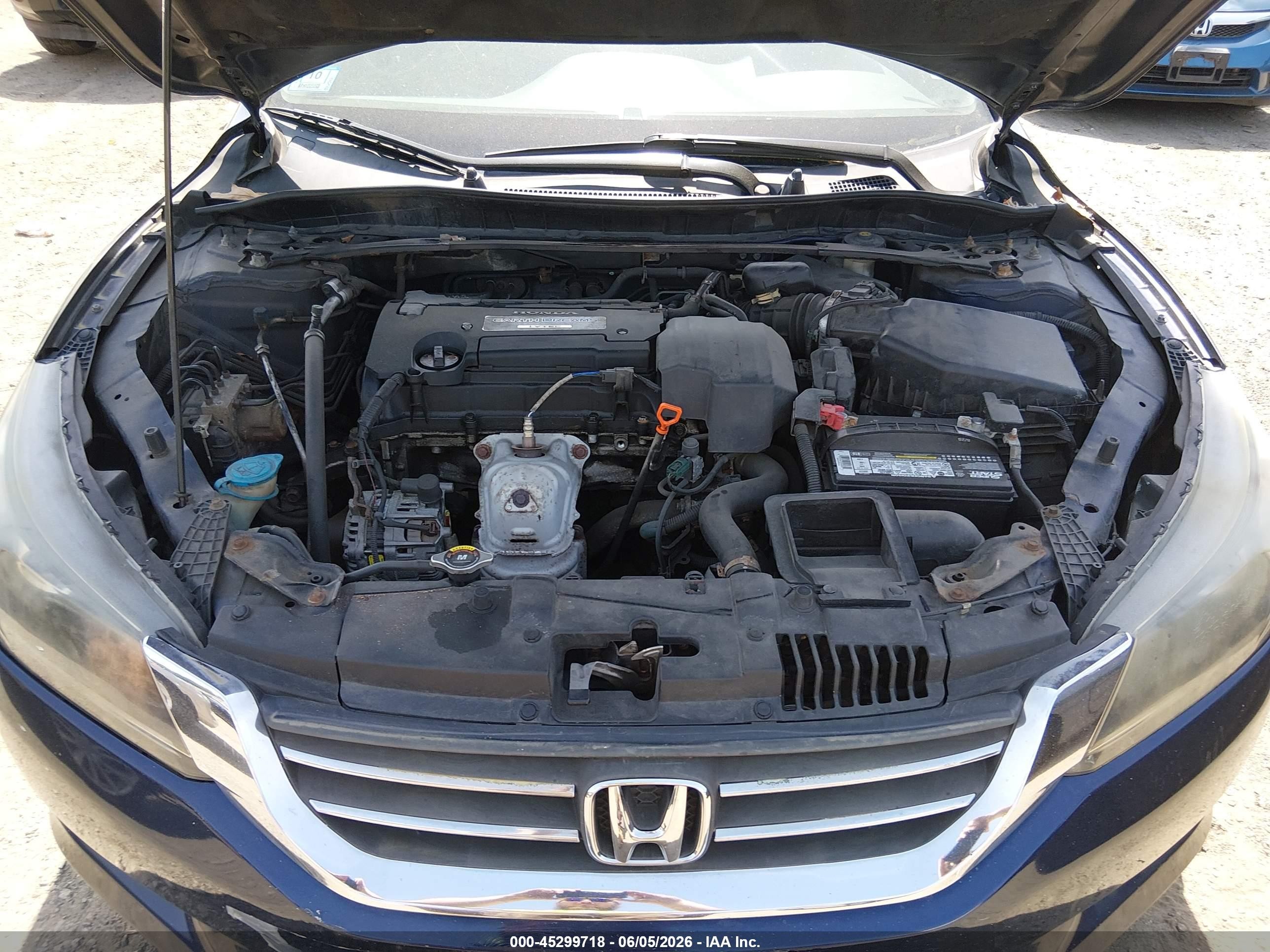 2013 Honda Accord Ex Blue vin: 1HGCR2F71DA129384