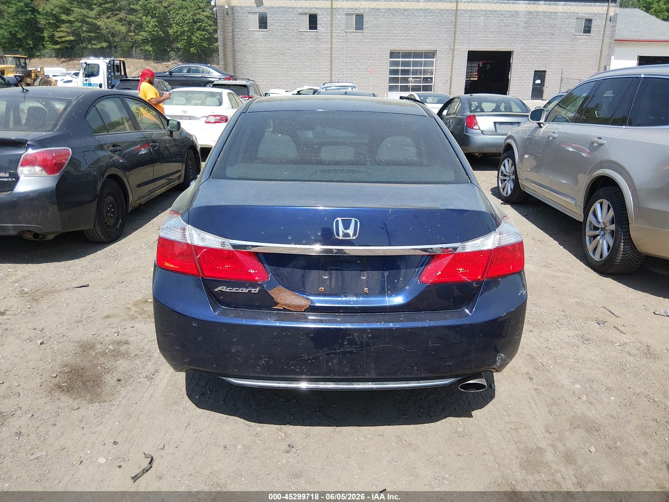 2013 Honda Accord Ex Blue vin: 1HGCR2F71DA129384