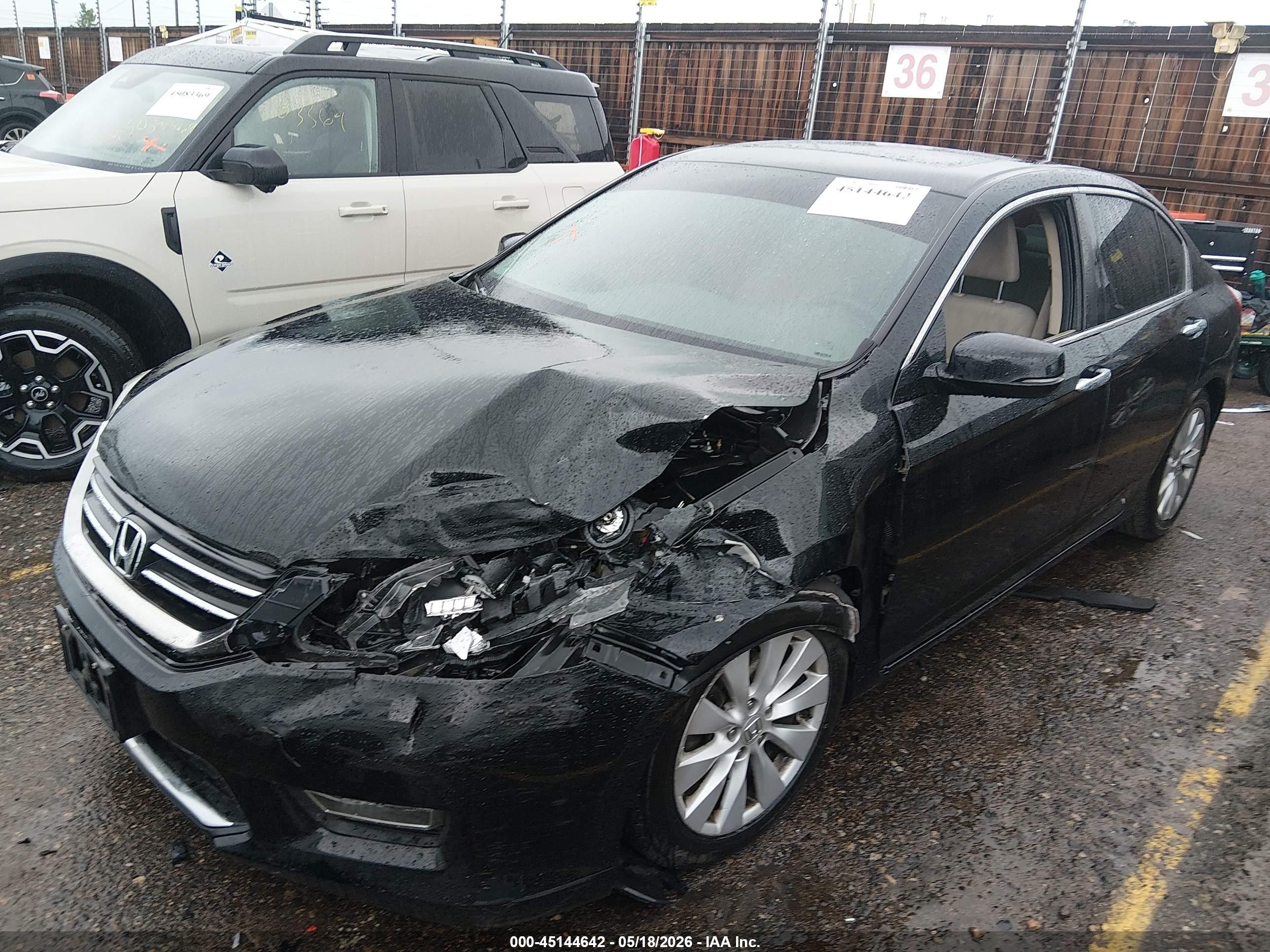 2013 Honda Accord Ex Черный vin: 1HGCR2F71DA156150