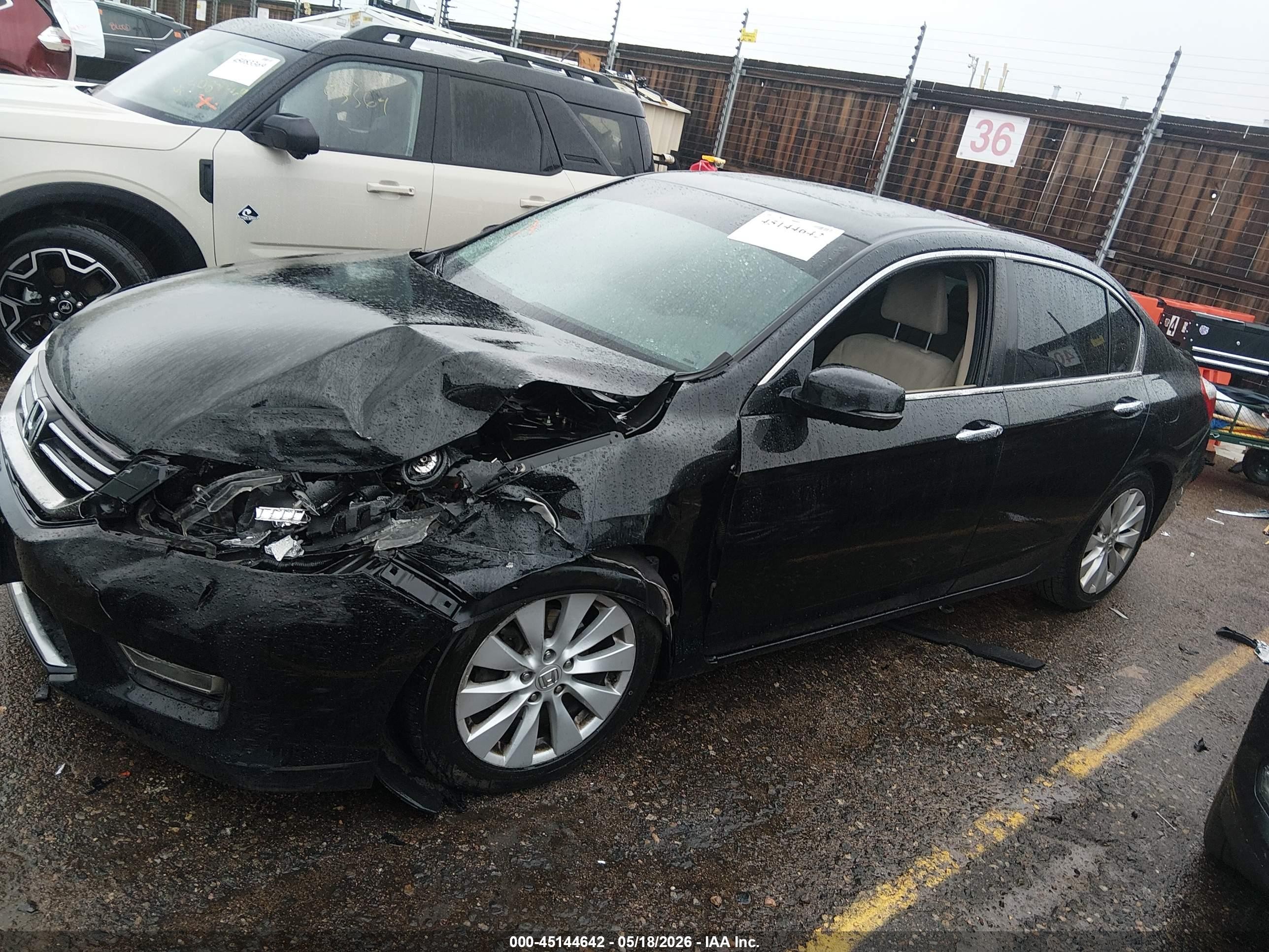 2013 Honda Accord Ex Черный vin: 1HGCR2F71DA156150