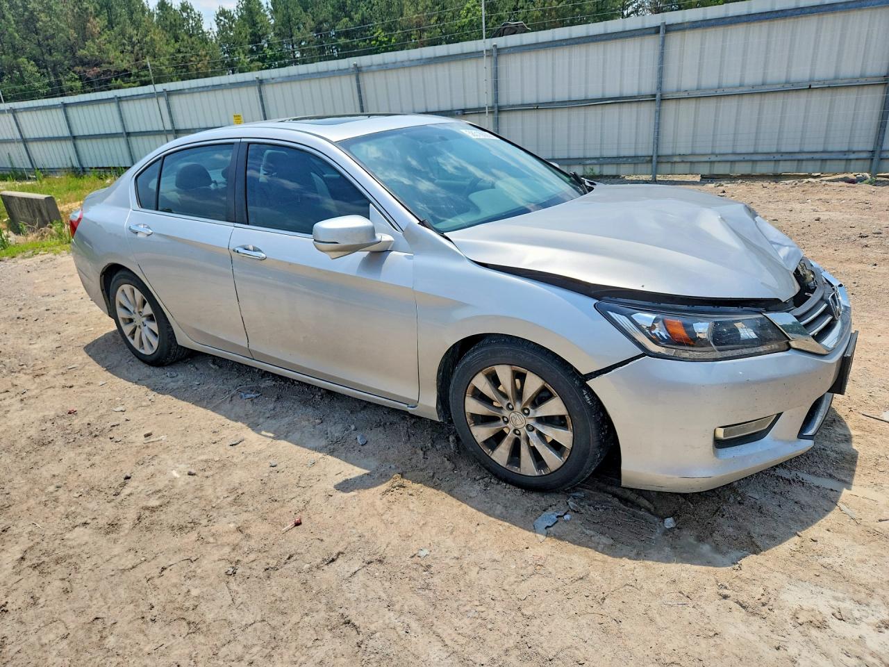2013 Honda Accord Ex Silver vin: 1HGCR2F71DA194526