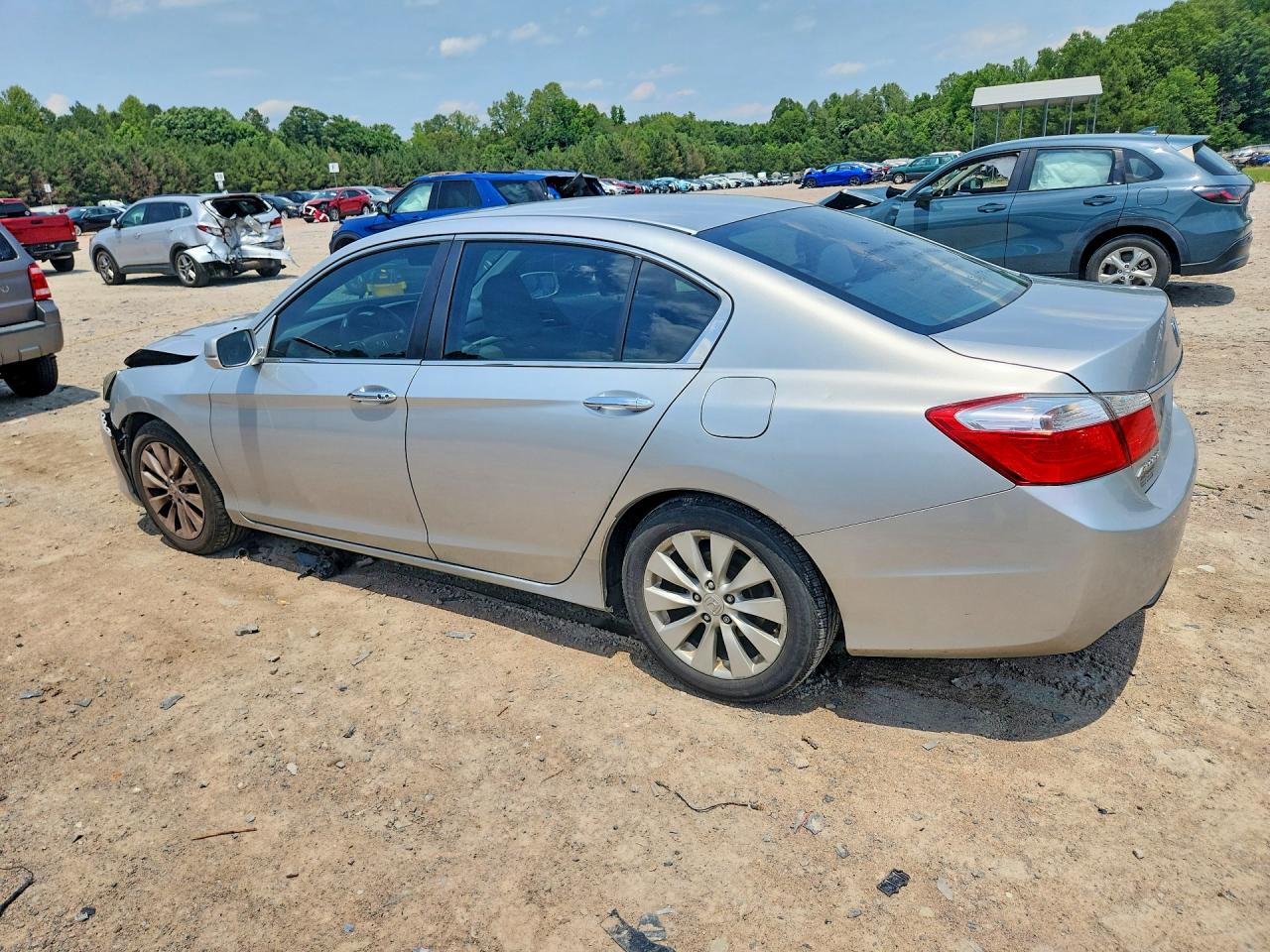 2013 Honda Accord Ex Silver vin: 1HGCR2F71DA194526
