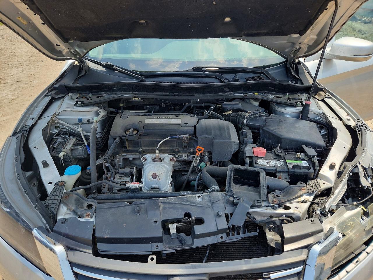 2013 Honda Accord Ex Silver vin: 1HGCR2F71DA194526