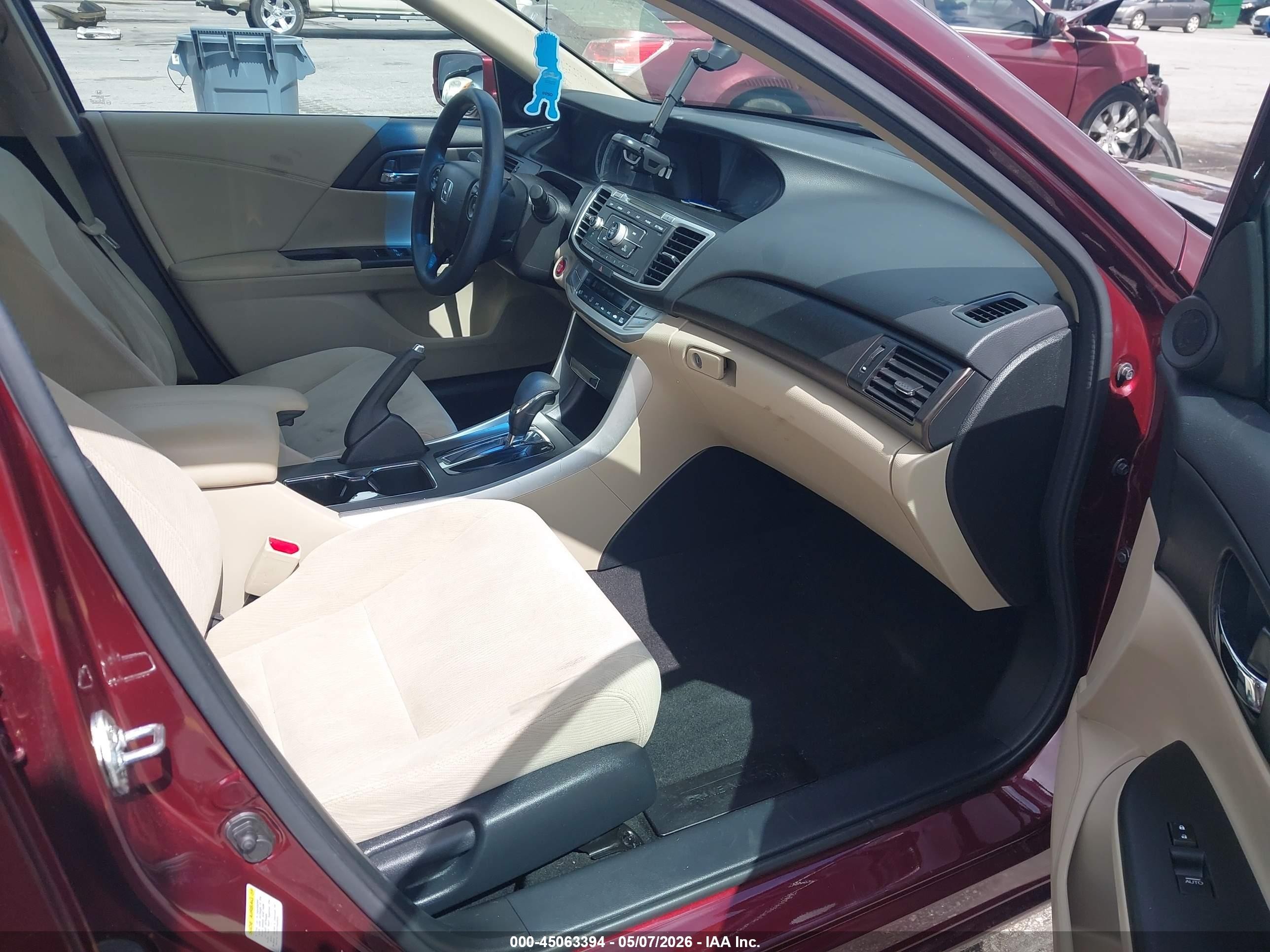 2013 Honda Accord Ex Burgundy vin: 1HGCR2F71DA208344