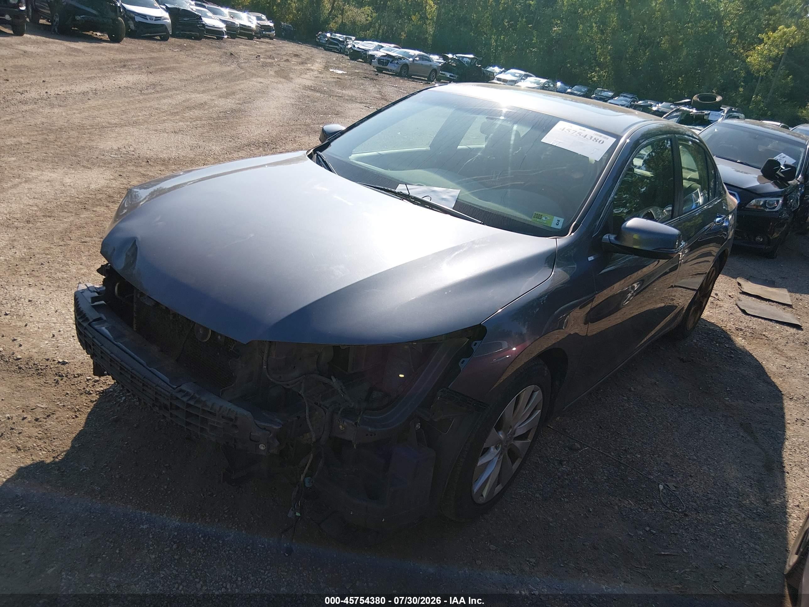 2013 Honda Accord Ex Gray vin: 1HGCR2F71DA218212