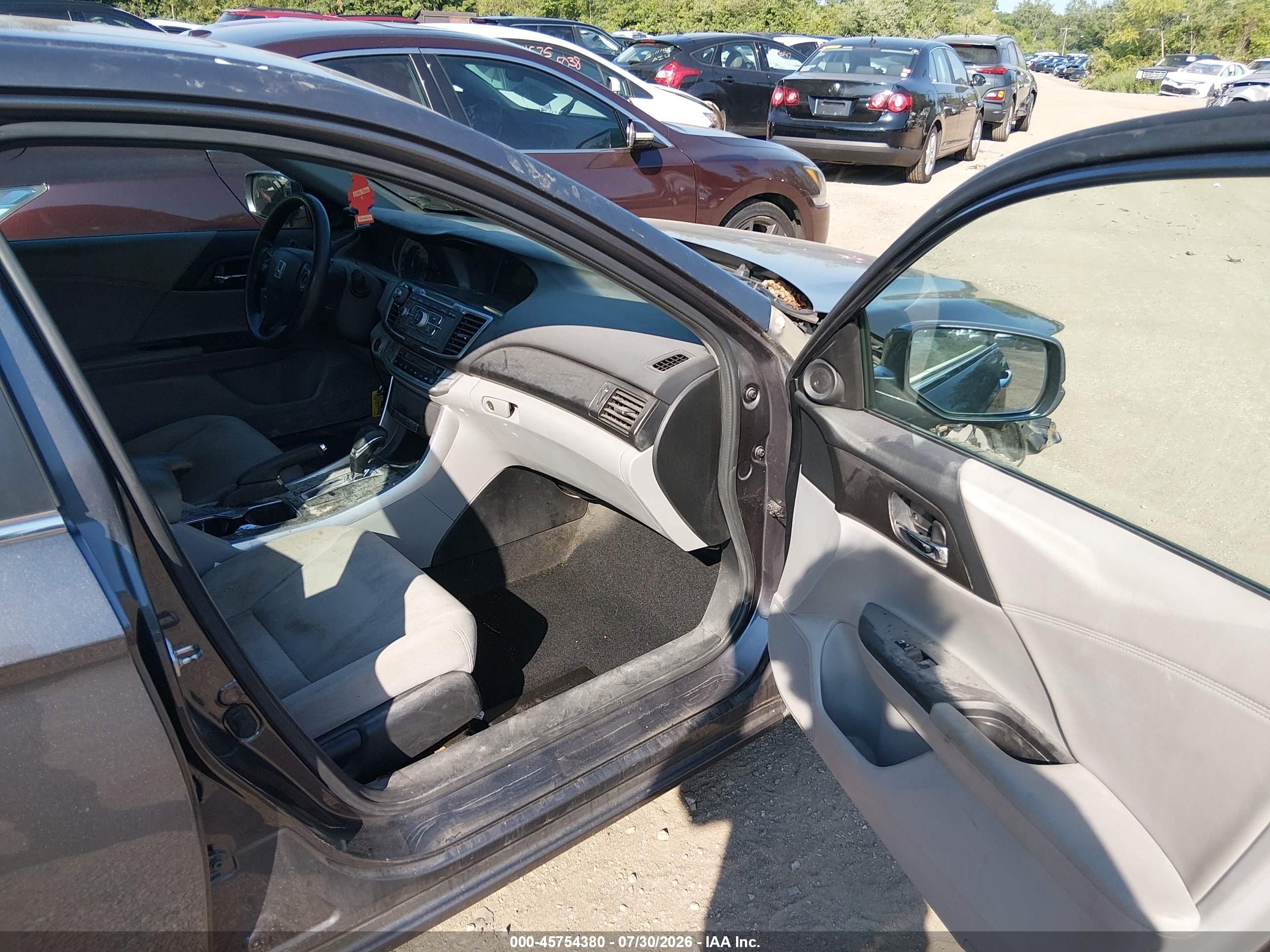 2013 Honda Accord Ex Gray vin: 1HGCR2F71DA218212