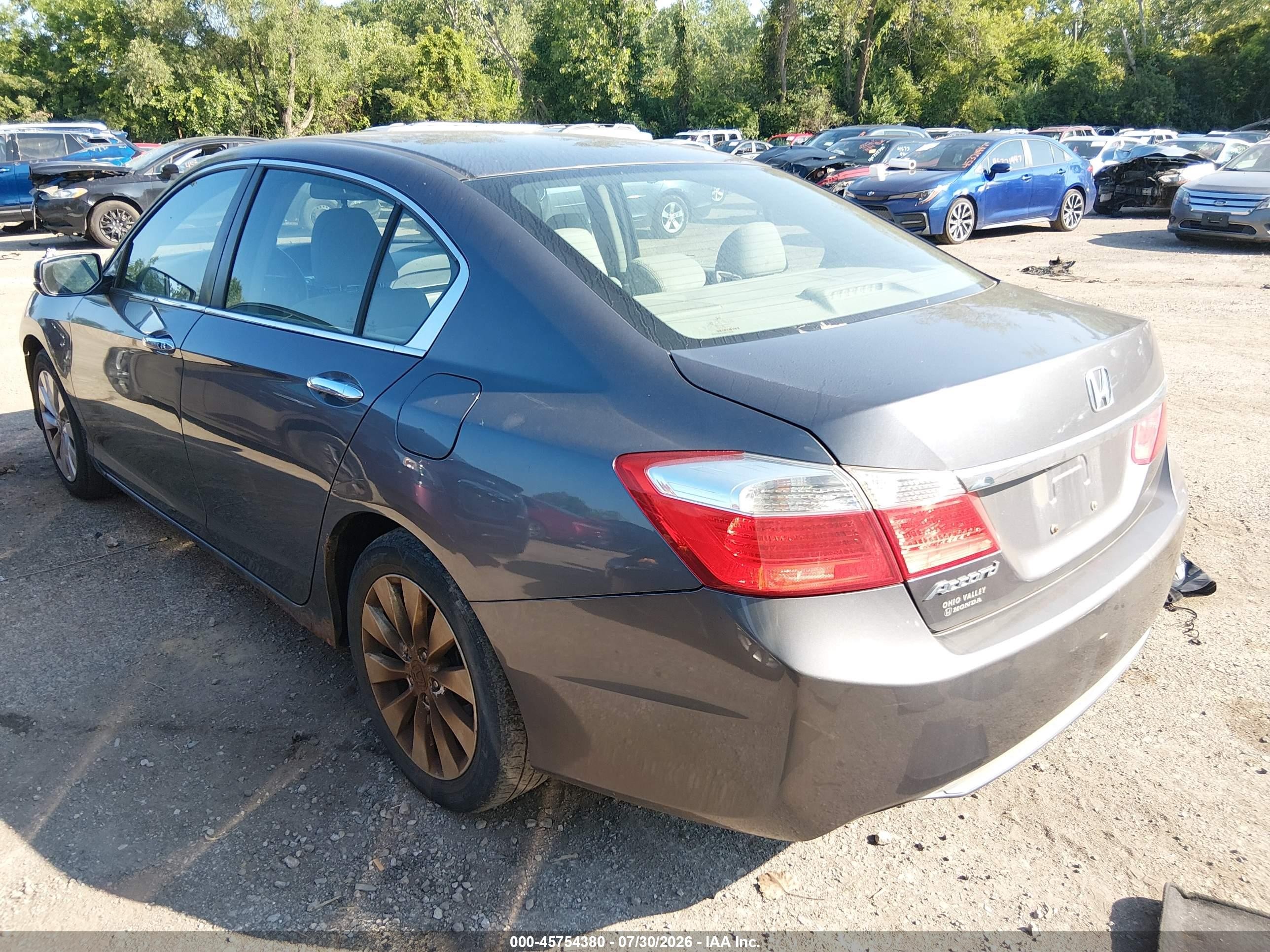 2013 Honda Accord Ex Gray vin: 1HGCR2F71DA218212