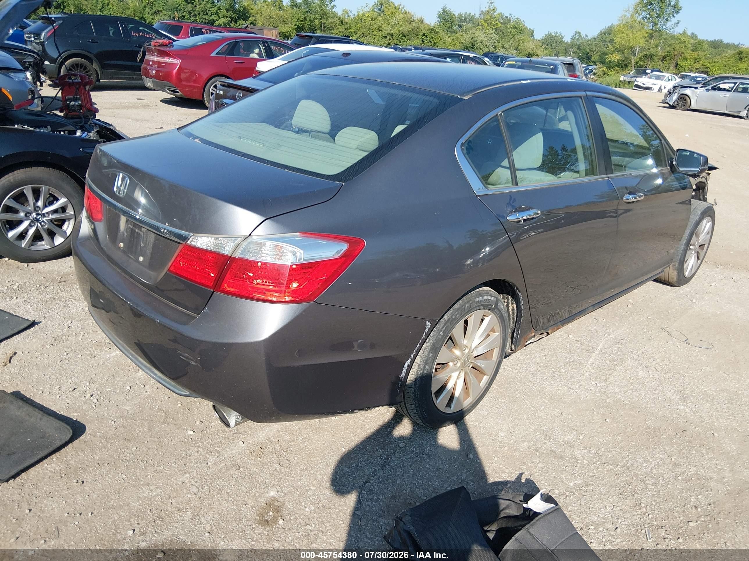 2013 Honda Accord Ex Gray vin: 1HGCR2F71DA218212