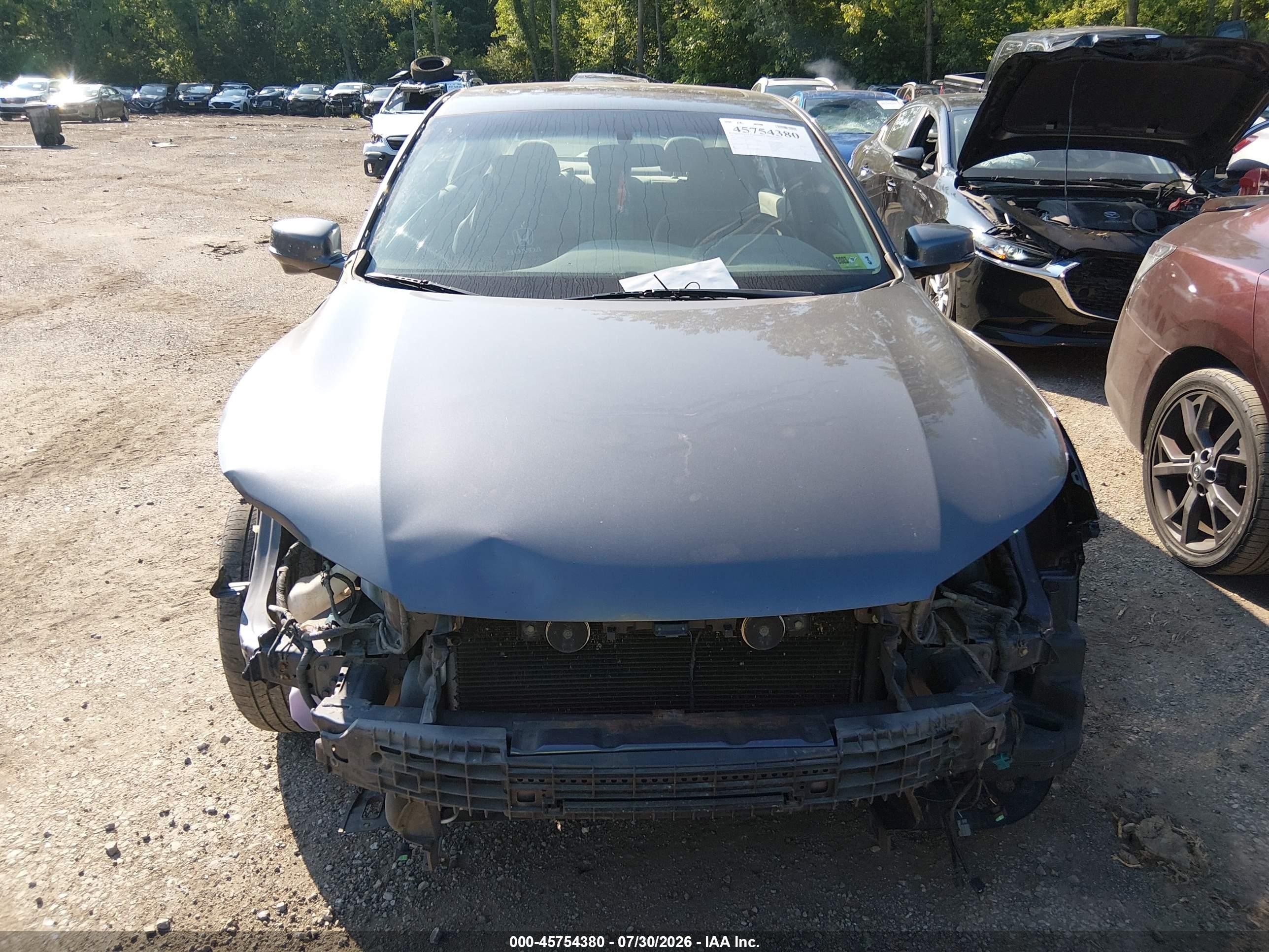 2013 Honda Accord Ex Gray vin: 1HGCR2F71DA218212