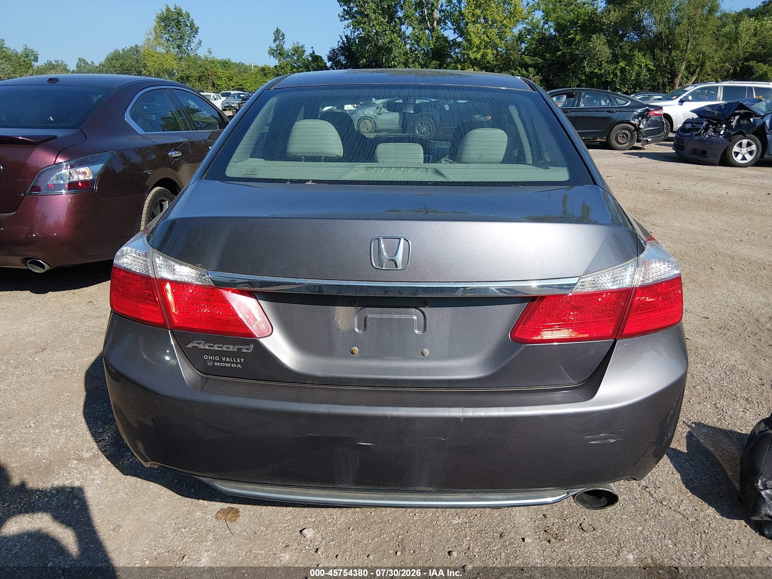 2013 Honda Accord Ex Gray vin: 1HGCR2F71DA218212