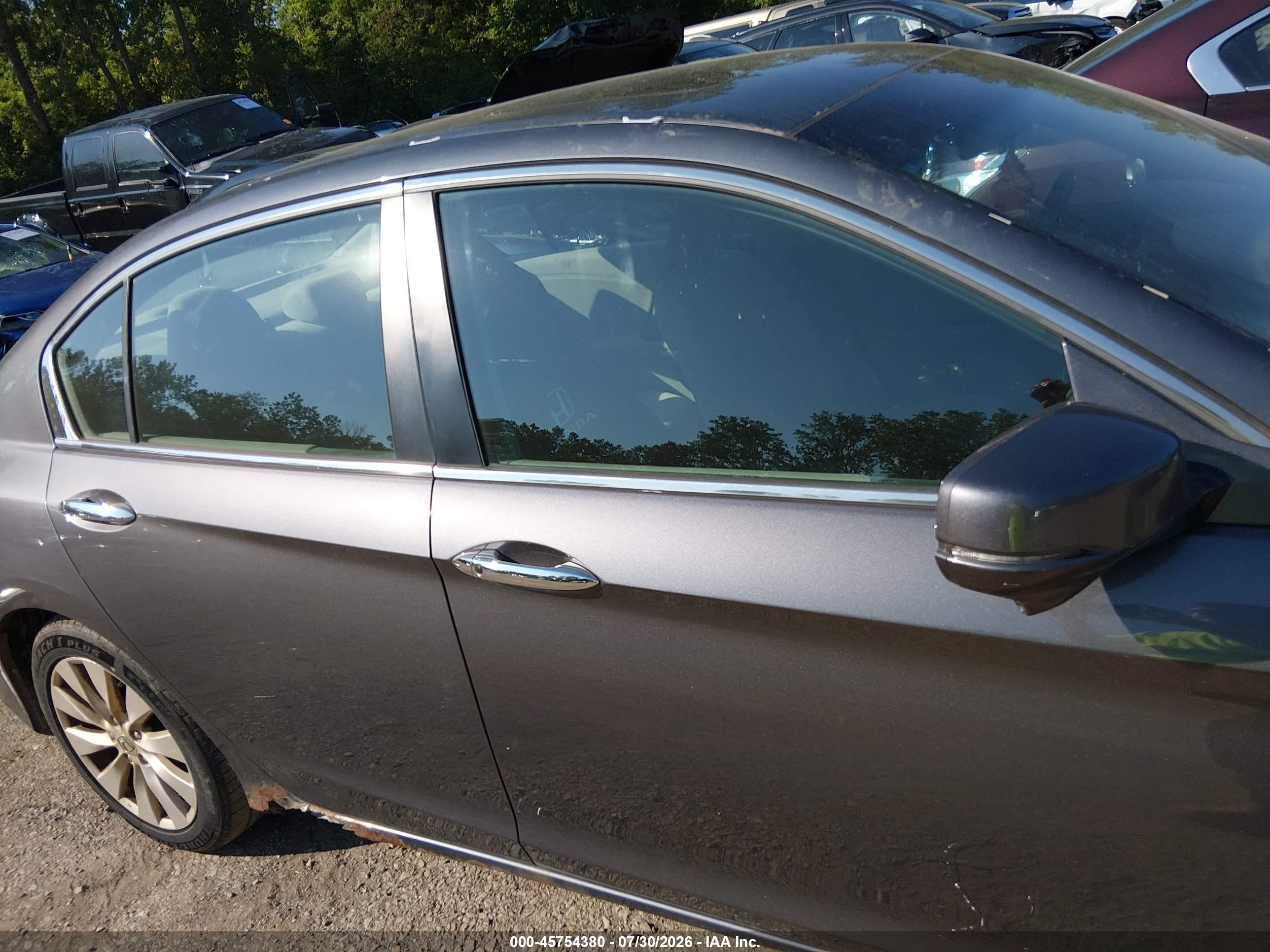 2013 Honda Accord Ex Gray vin: 1HGCR2F71DA218212