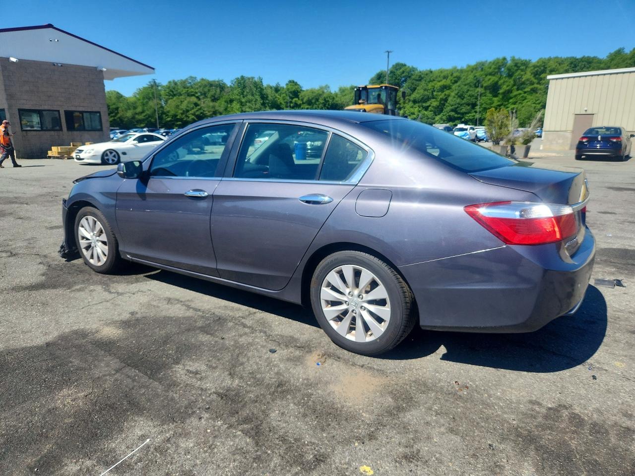 2014 Honda Accord Ex Gray vin: 1HGCR2F71EA002460
