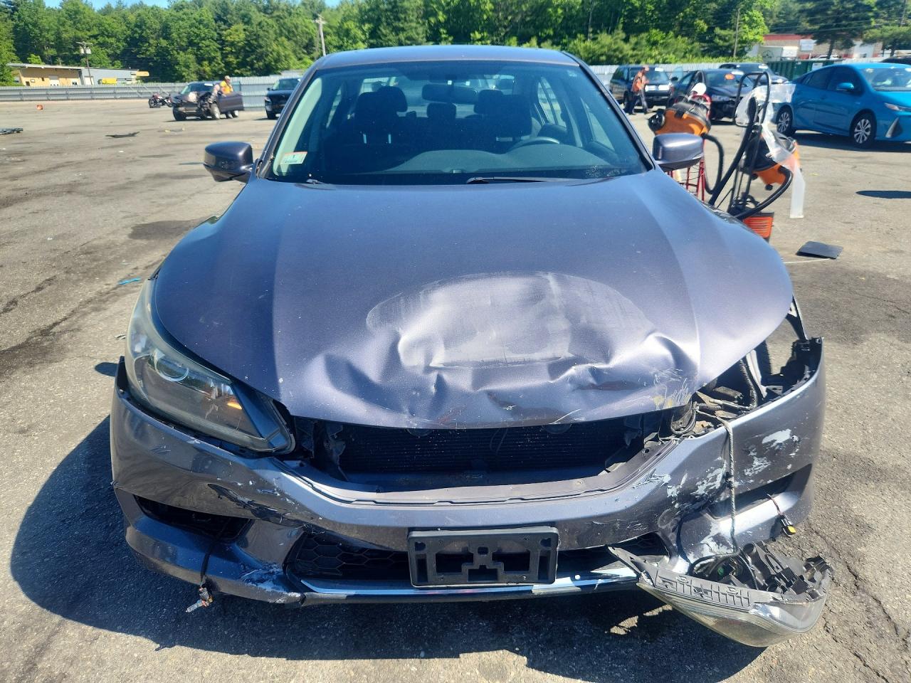 2014 Honda Accord Ex Gray vin: 1HGCR2F71EA002460