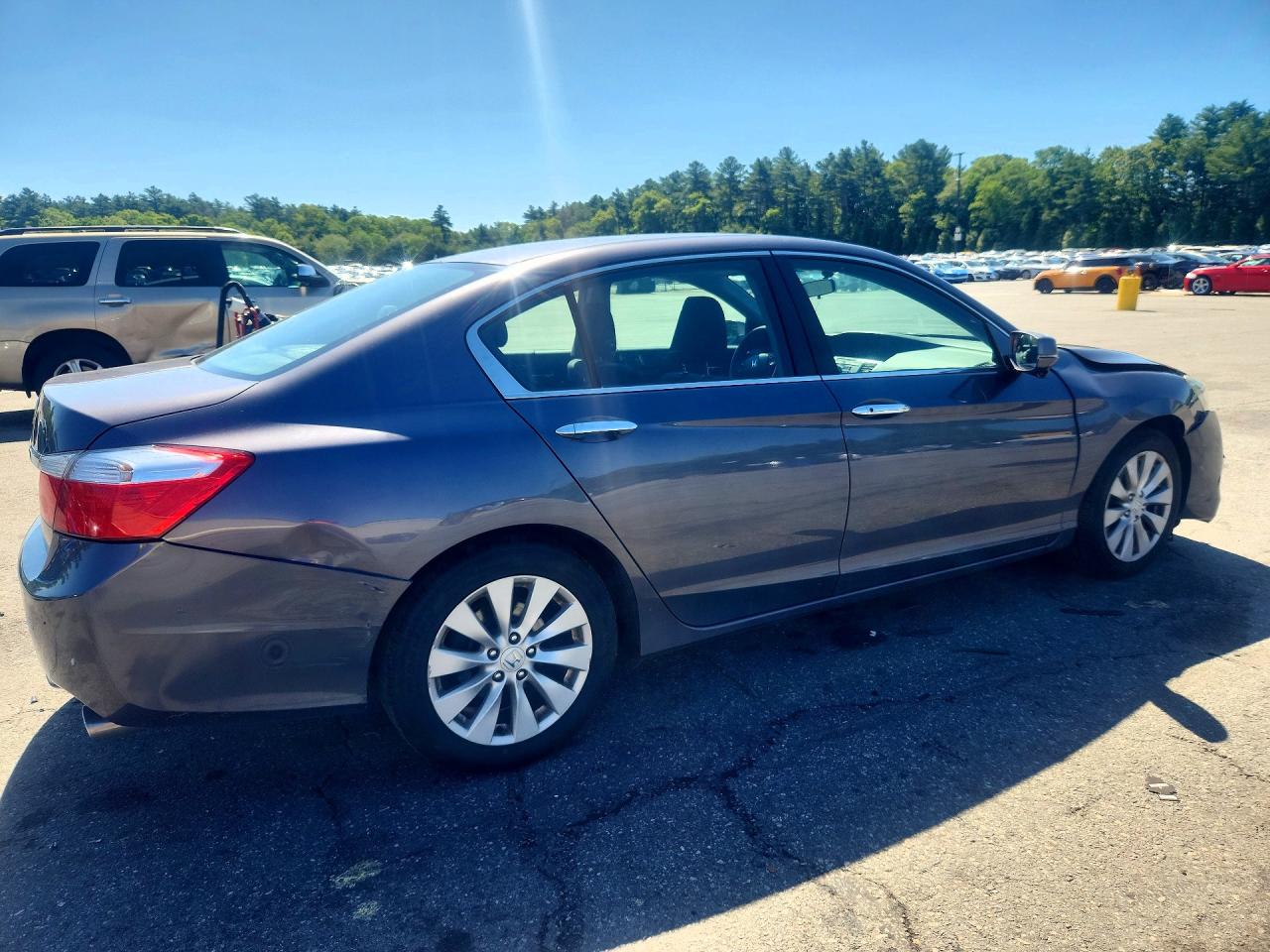 2014 Honda Accord Ex Gray vin: 1HGCR2F71EA002460
