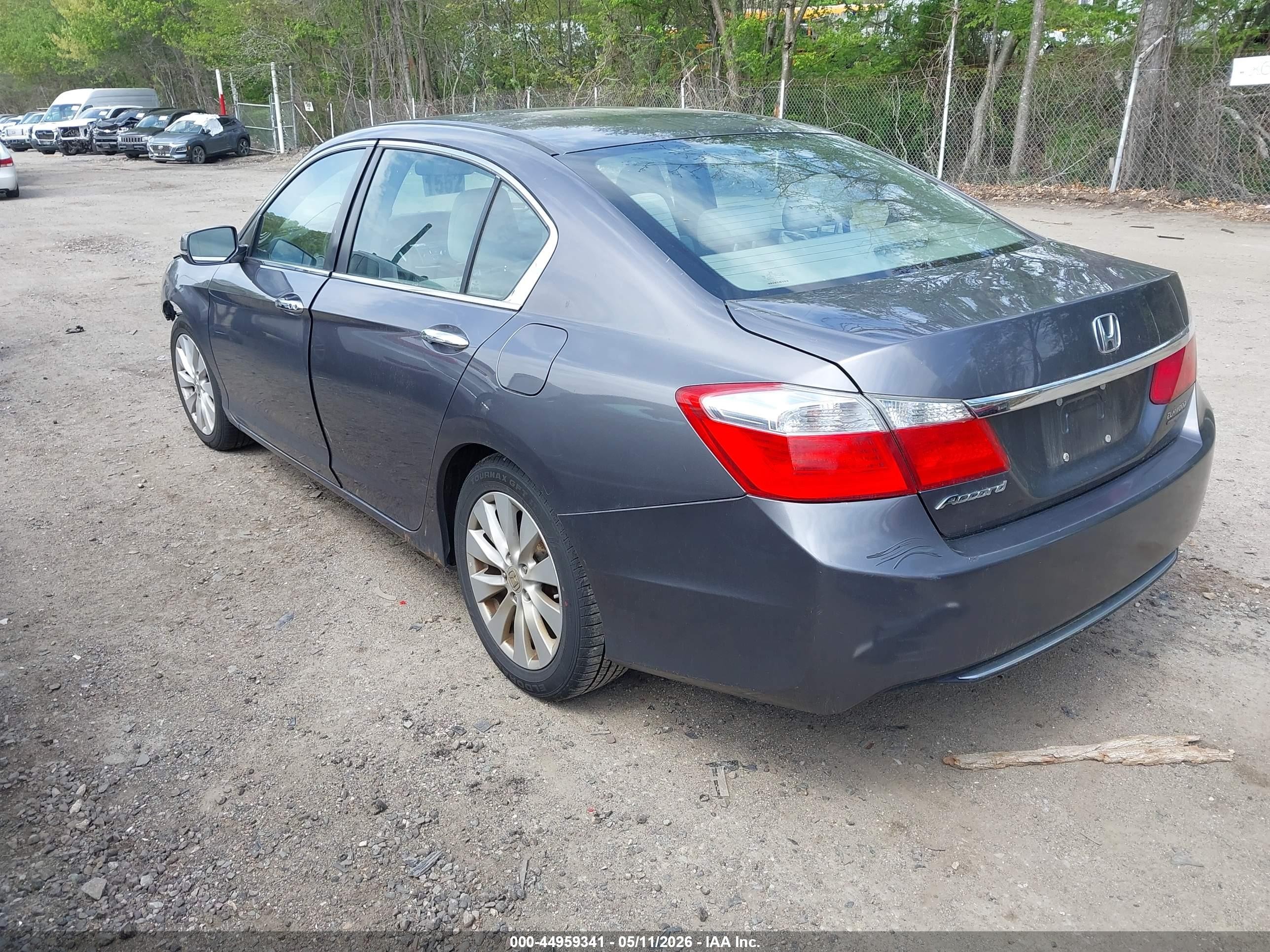 2014 Honda Accord Ex Серый vin: 1HGCR2F71EA017525