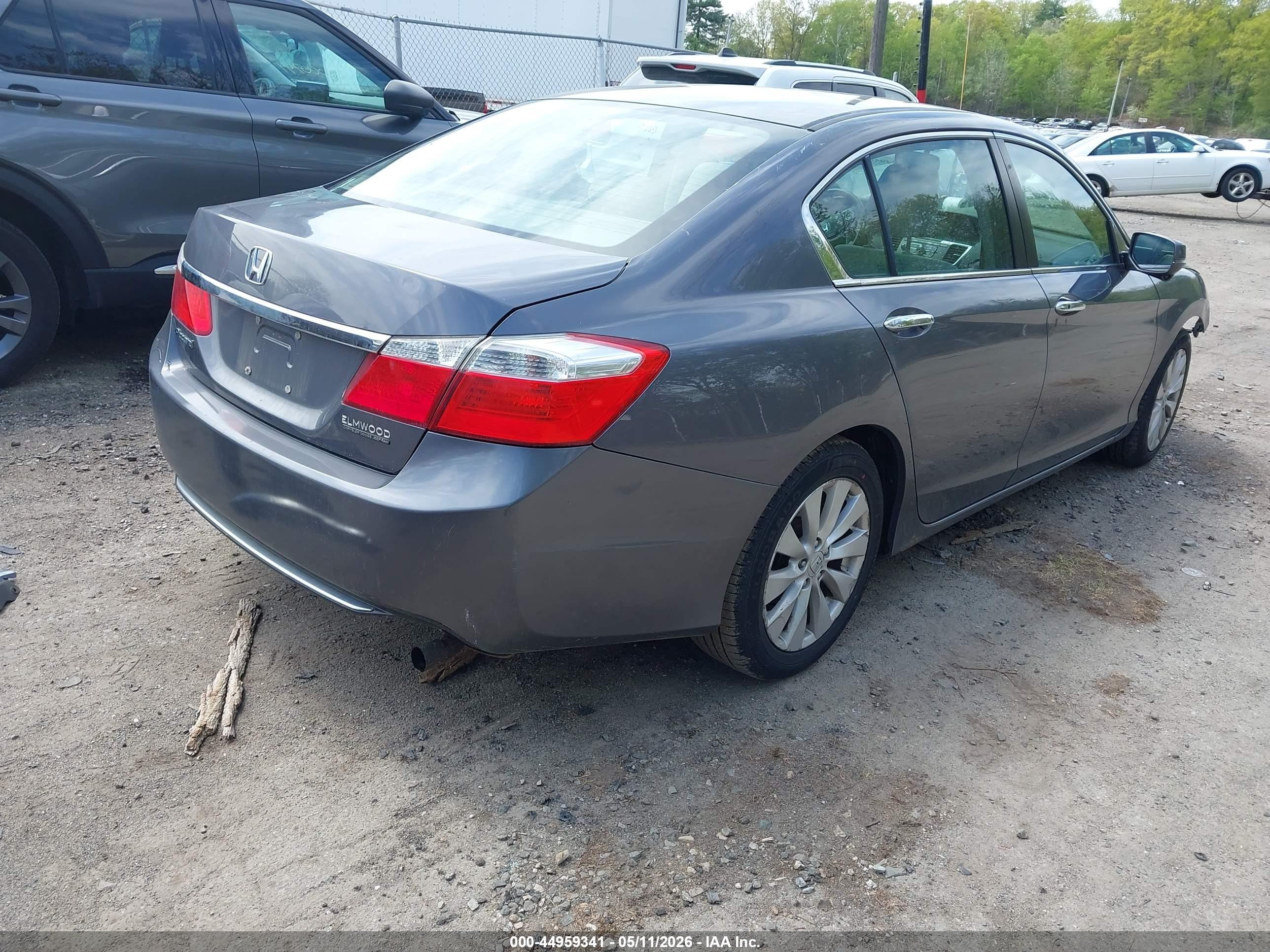 2014 Honda Accord Ex Серый vin: 1HGCR2F71EA017525