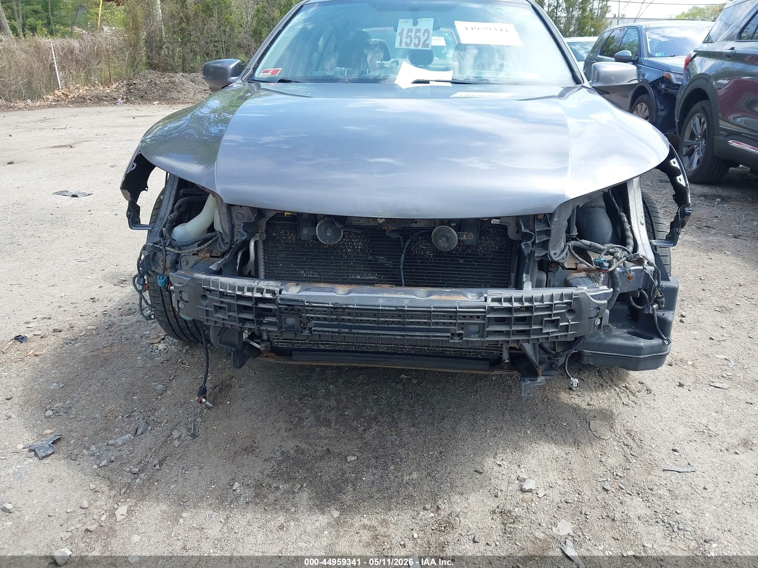2014 Honda Accord Ex Серый vin: 1HGCR2F71EA017525