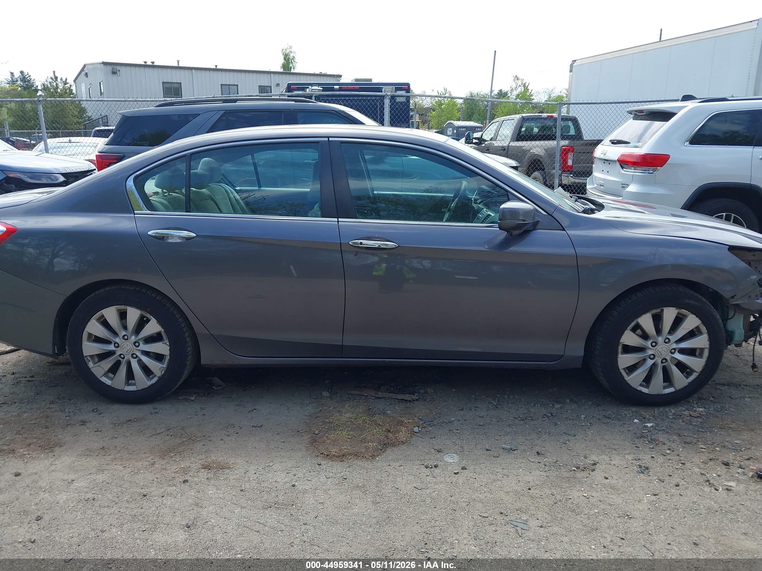 2014 Honda Accord Ex Серый vin: 1HGCR2F71EA017525
