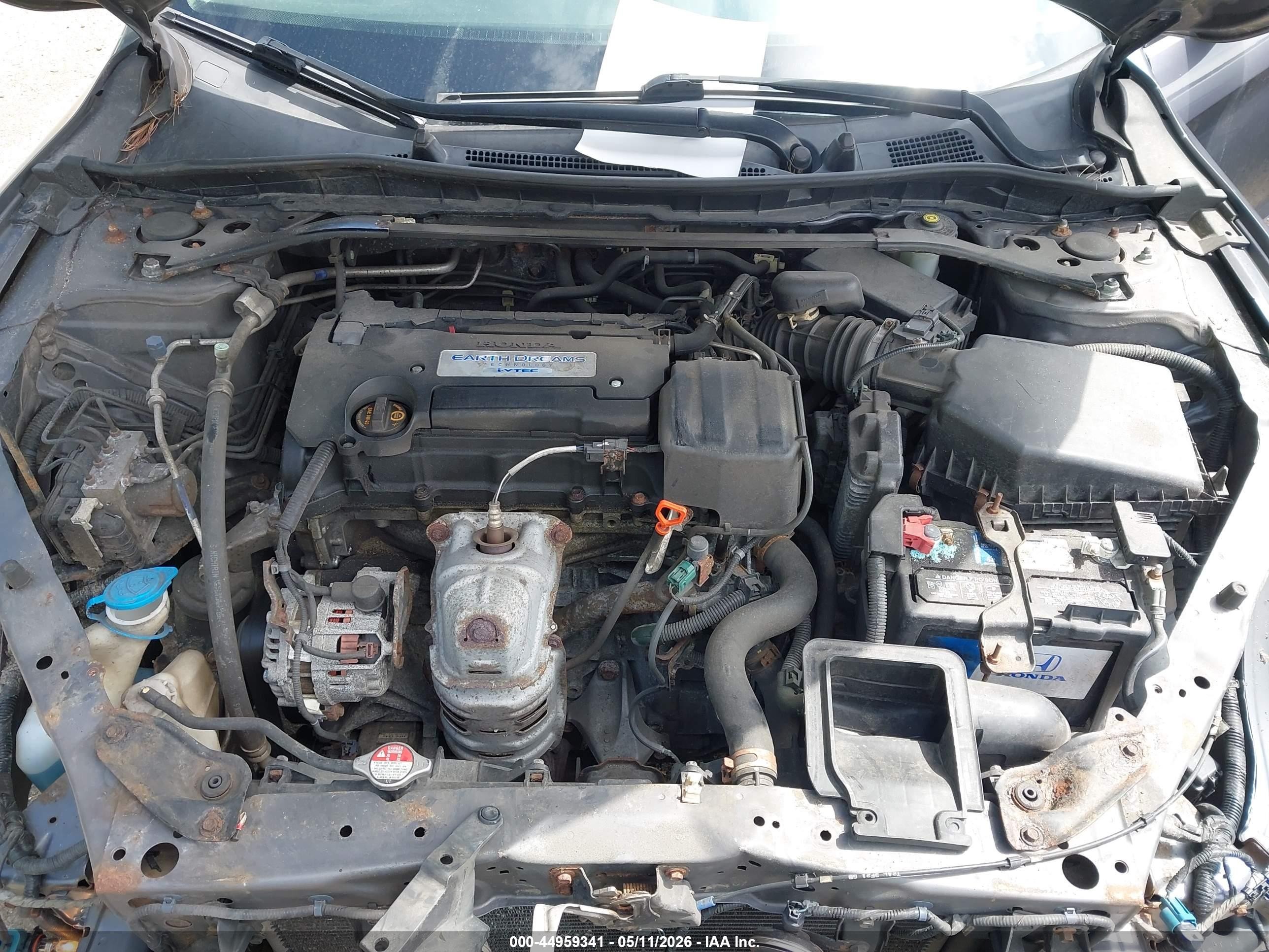 2014 Honda Accord Ex Серый vin: 1HGCR2F71EA017525