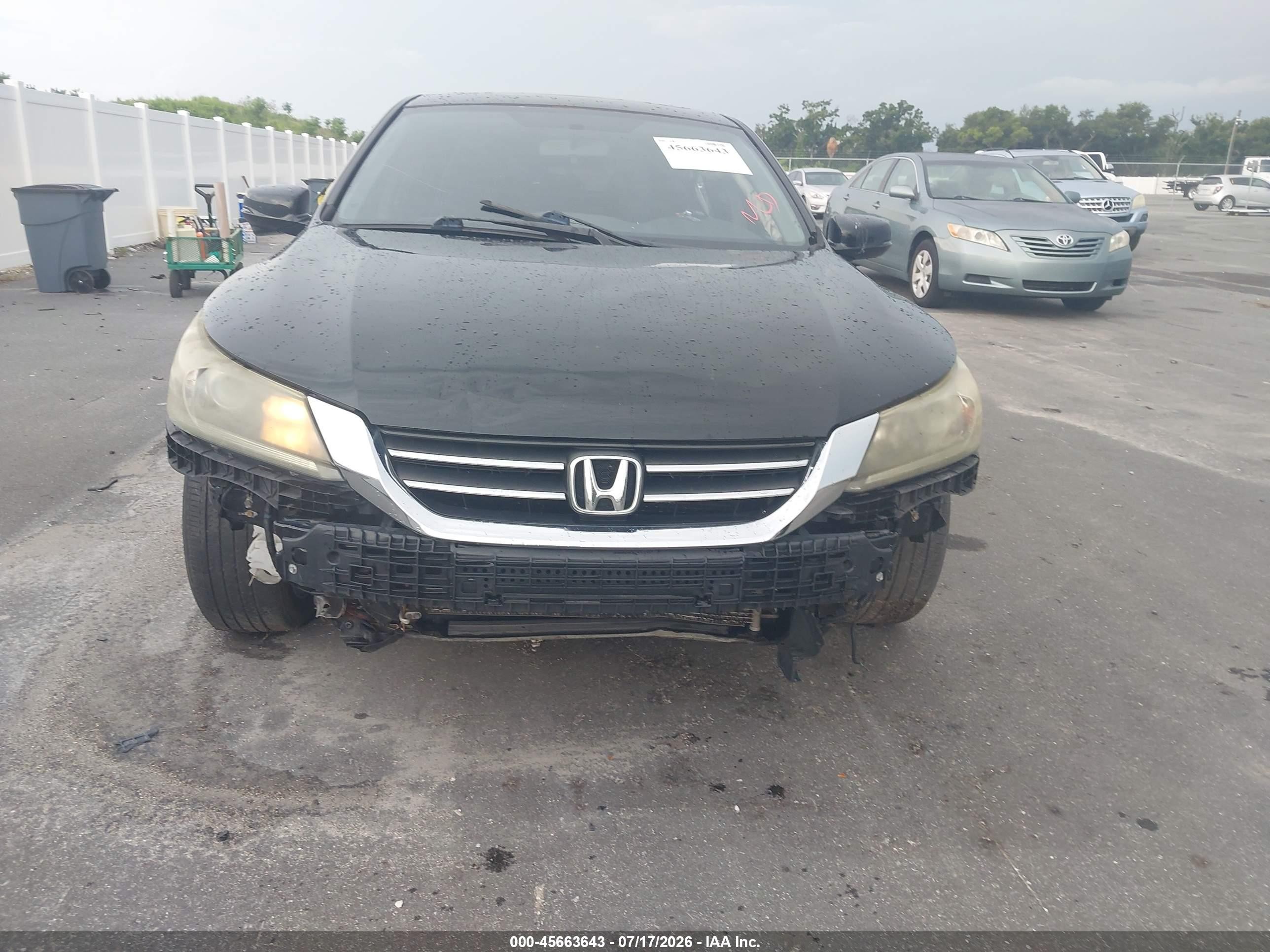 2014 Honda Accord Ex Black vin: 1HGCR2F71EA038617