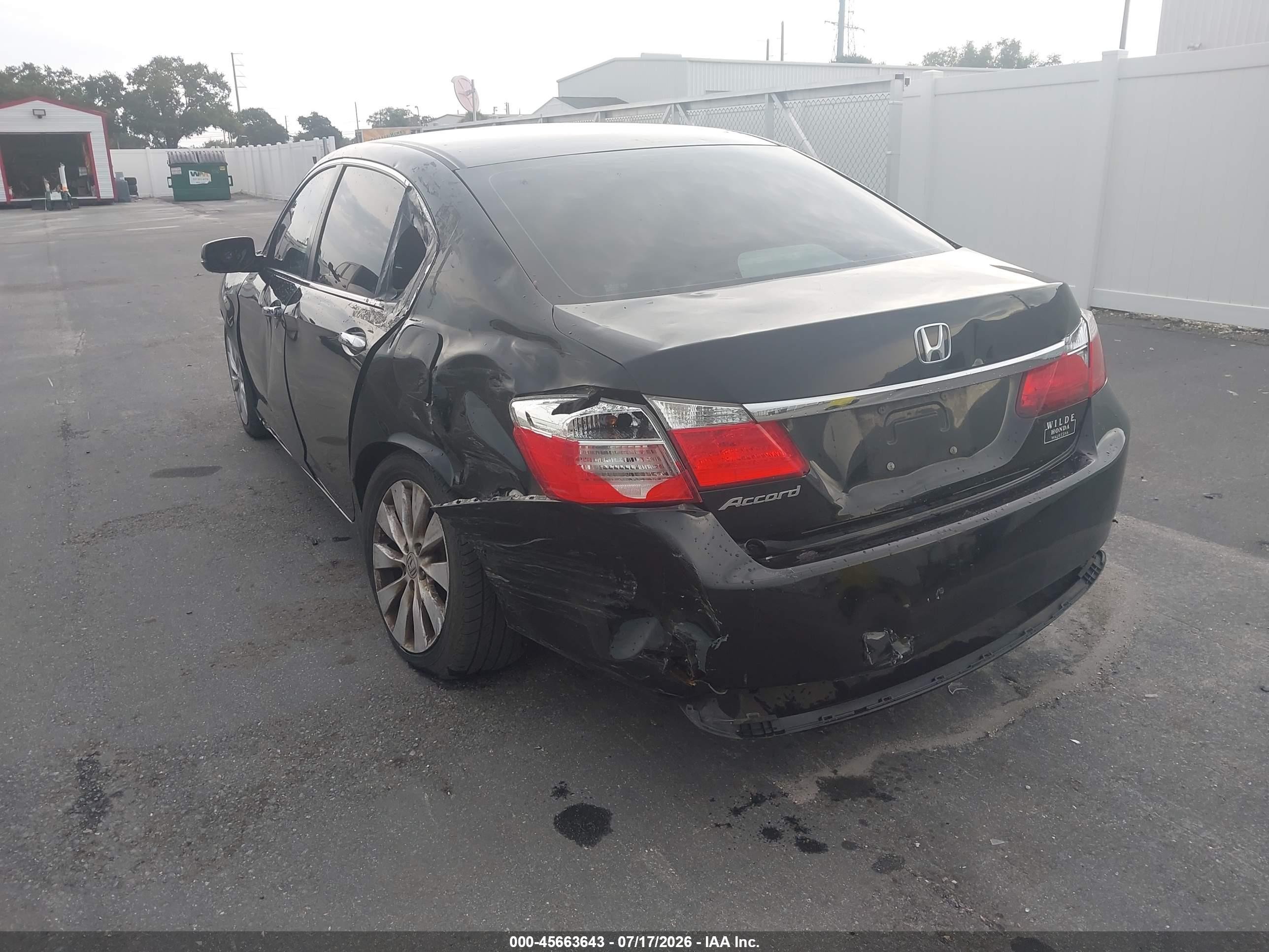 2014 Honda Accord Ex Black vin: 1HGCR2F71EA038617