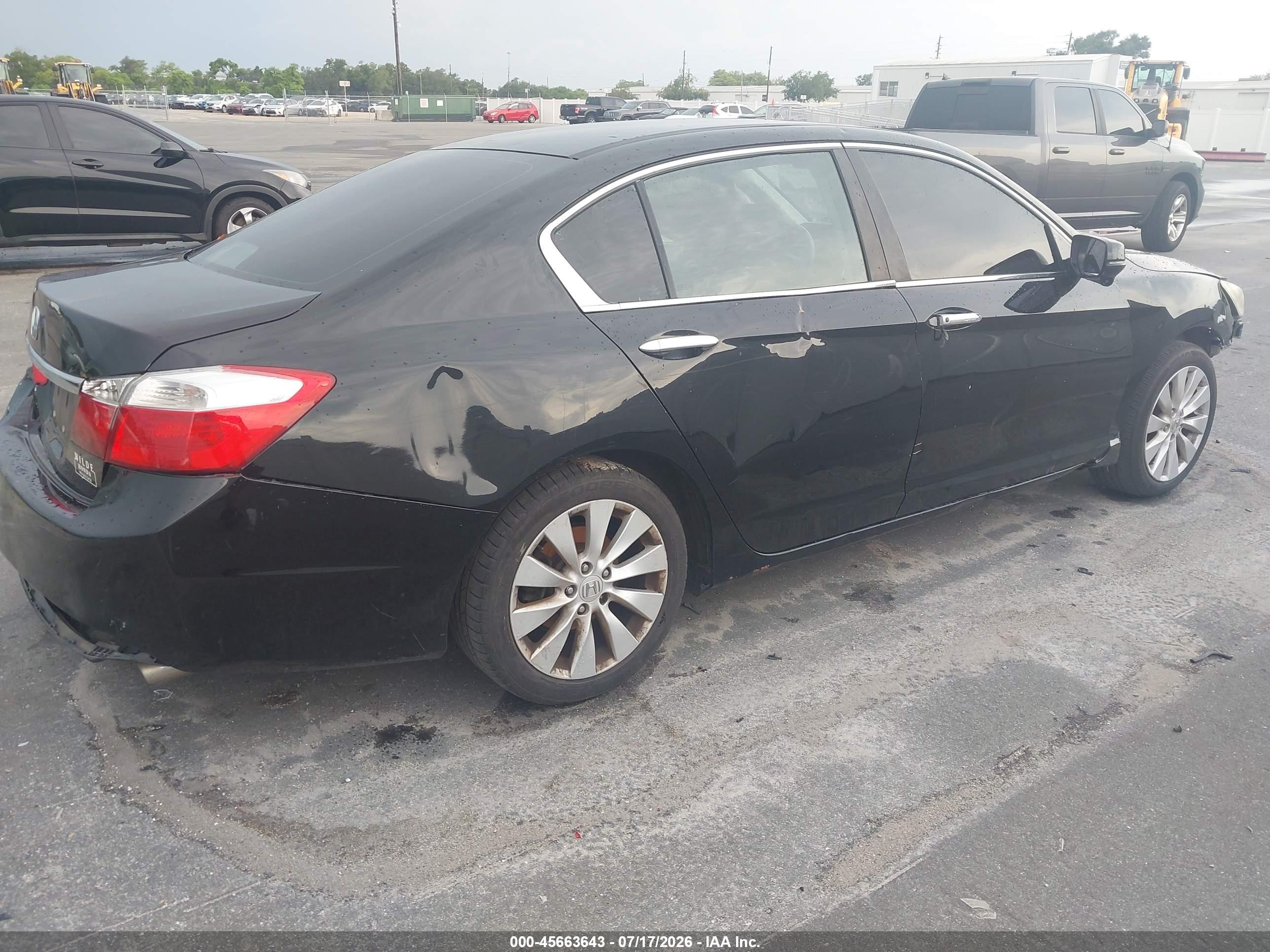 2014 Honda Accord Ex Black vin: 1HGCR2F71EA038617