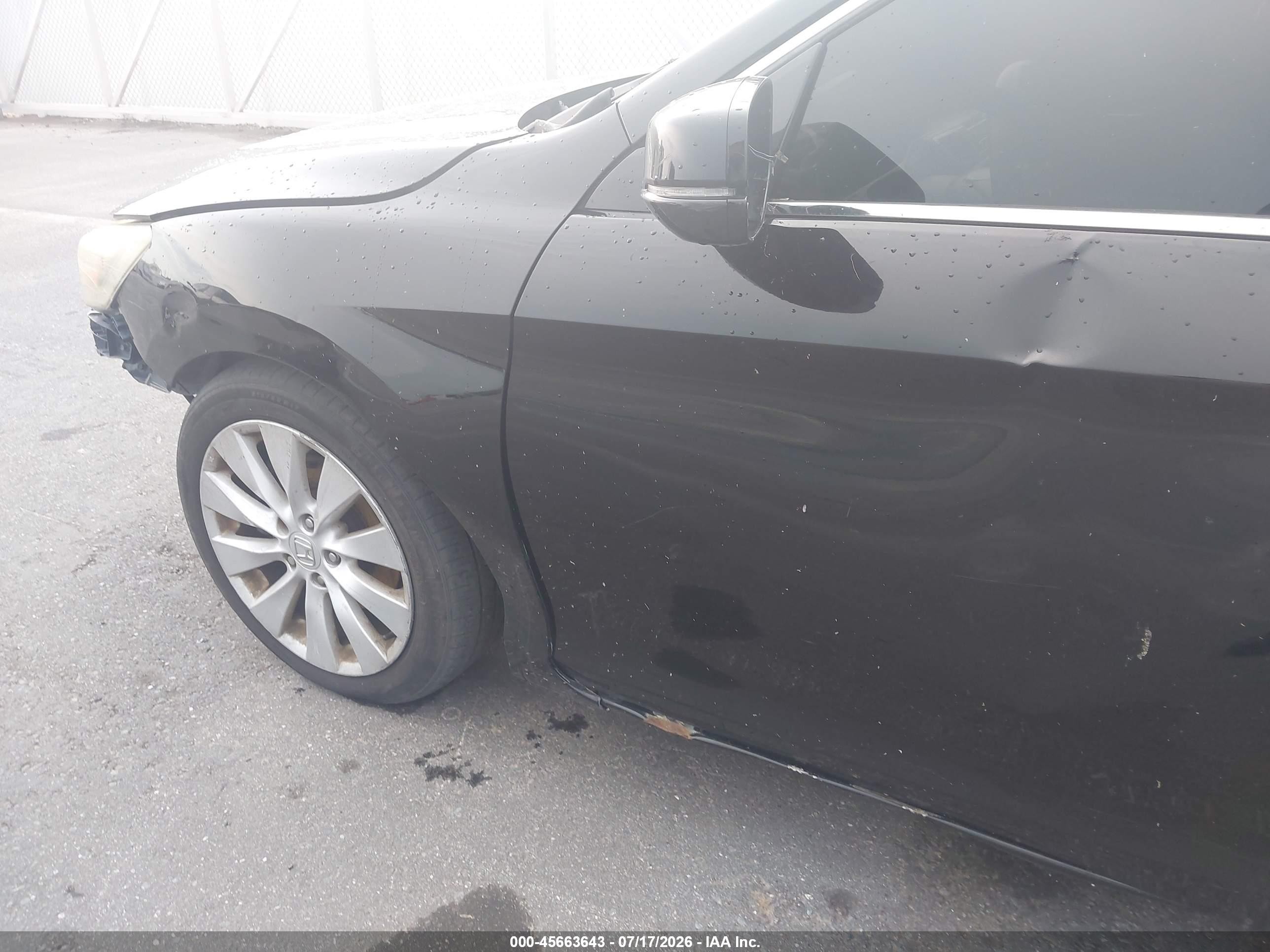 2014 Honda Accord Ex Black vin: 1HGCR2F71EA038617