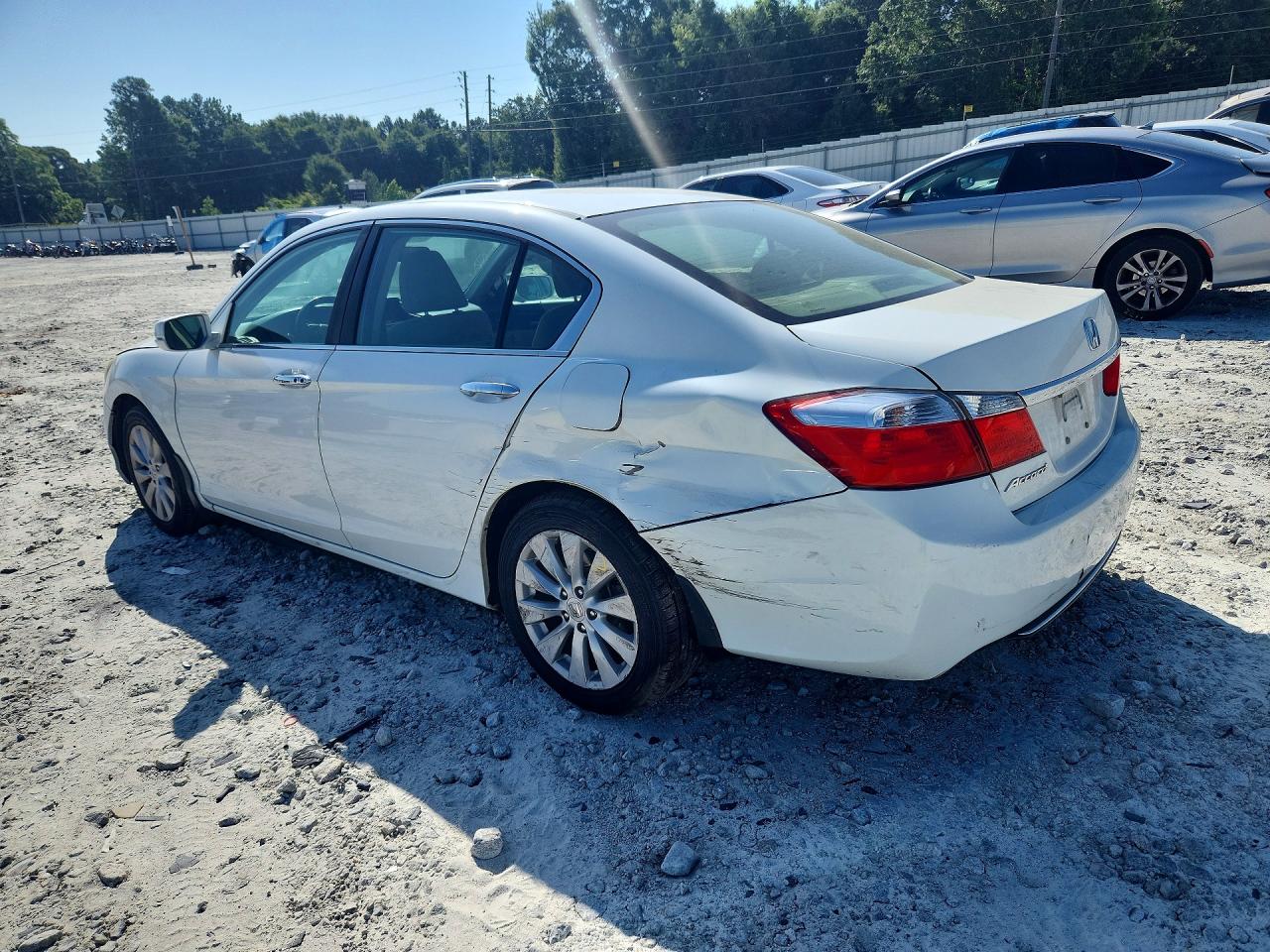 2014 Honda Accord Ex White vin: 1HGCR2F71EA071472