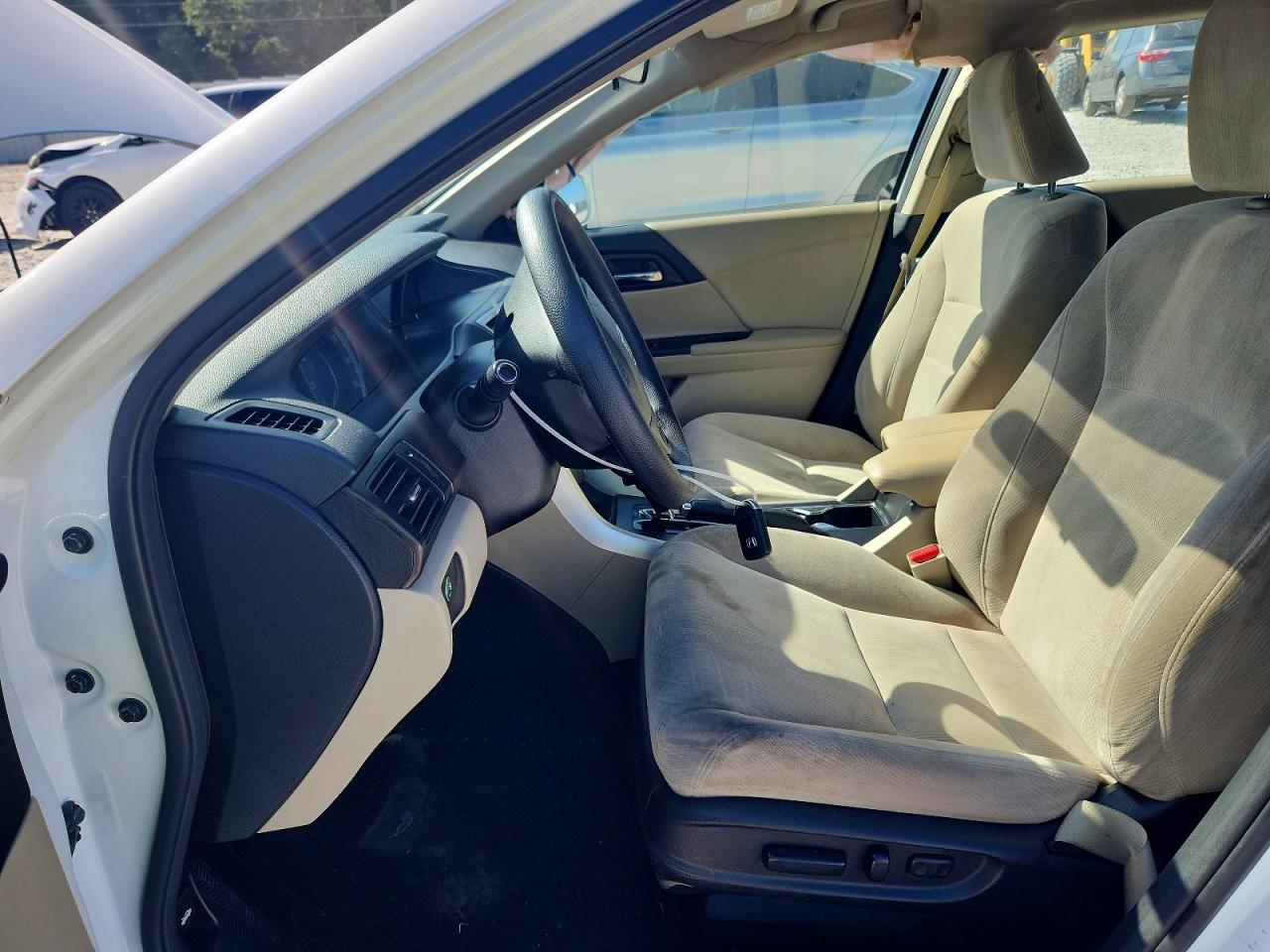 2014 Honda Accord Ex White vin: 1HGCR2F71EA071472