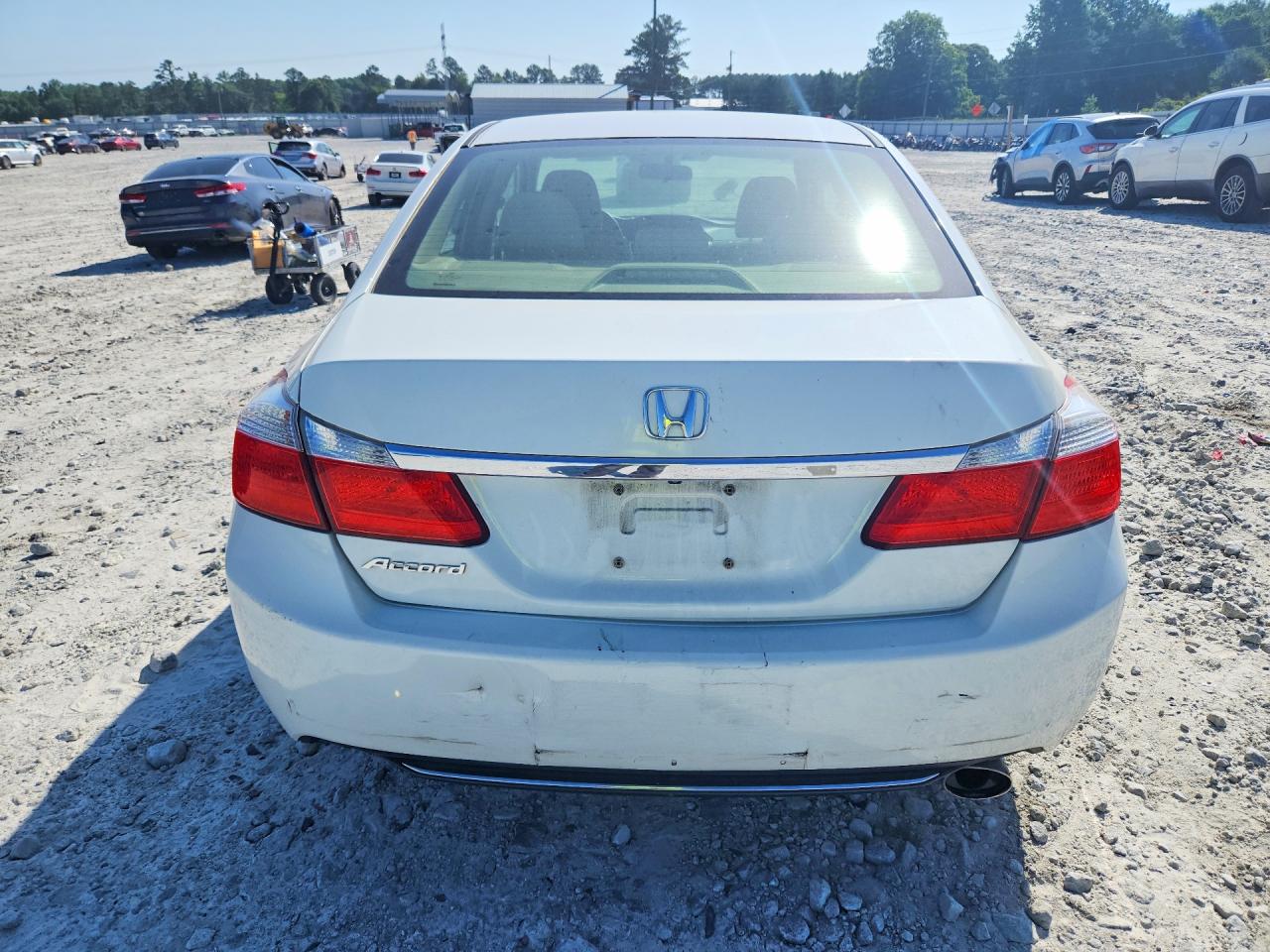 2014 Honda Accord Ex White vin: 1HGCR2F71EA071472