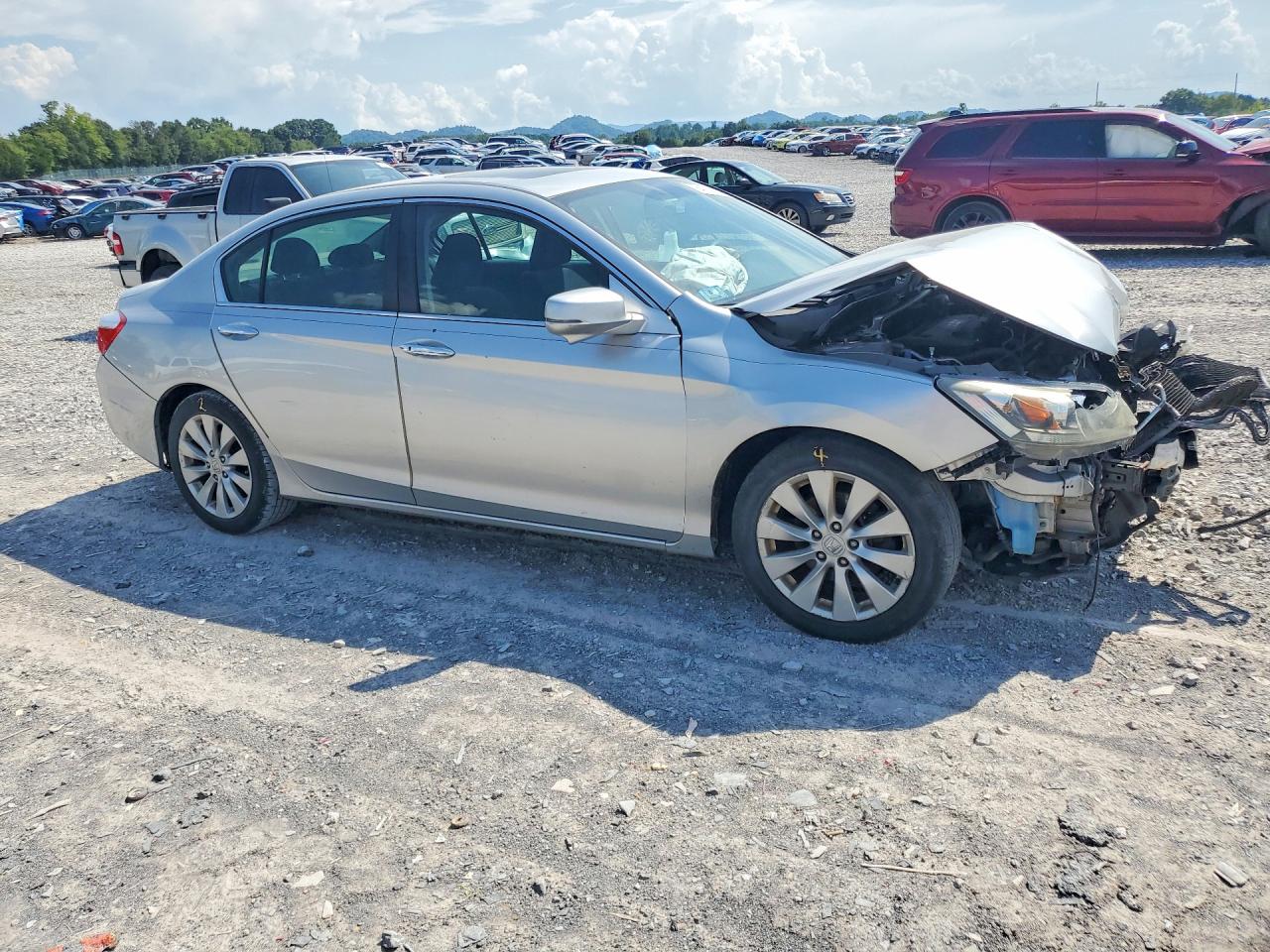 2014 Honda Accord Ex Silver vin: 1HGCR2F71EA088367