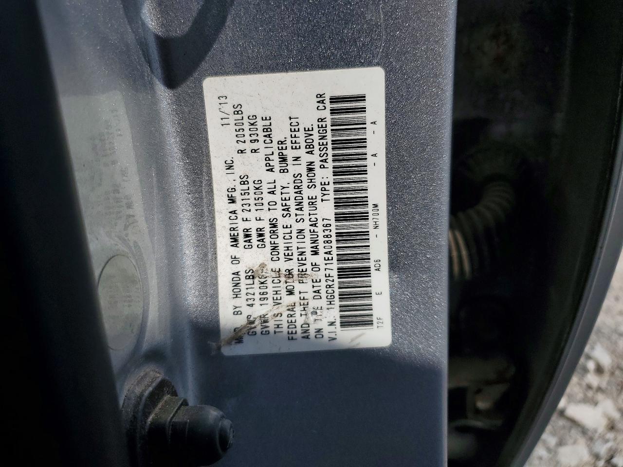 2014 Honda Accord Ex Silver vin: 1HGCR2F71EA088367