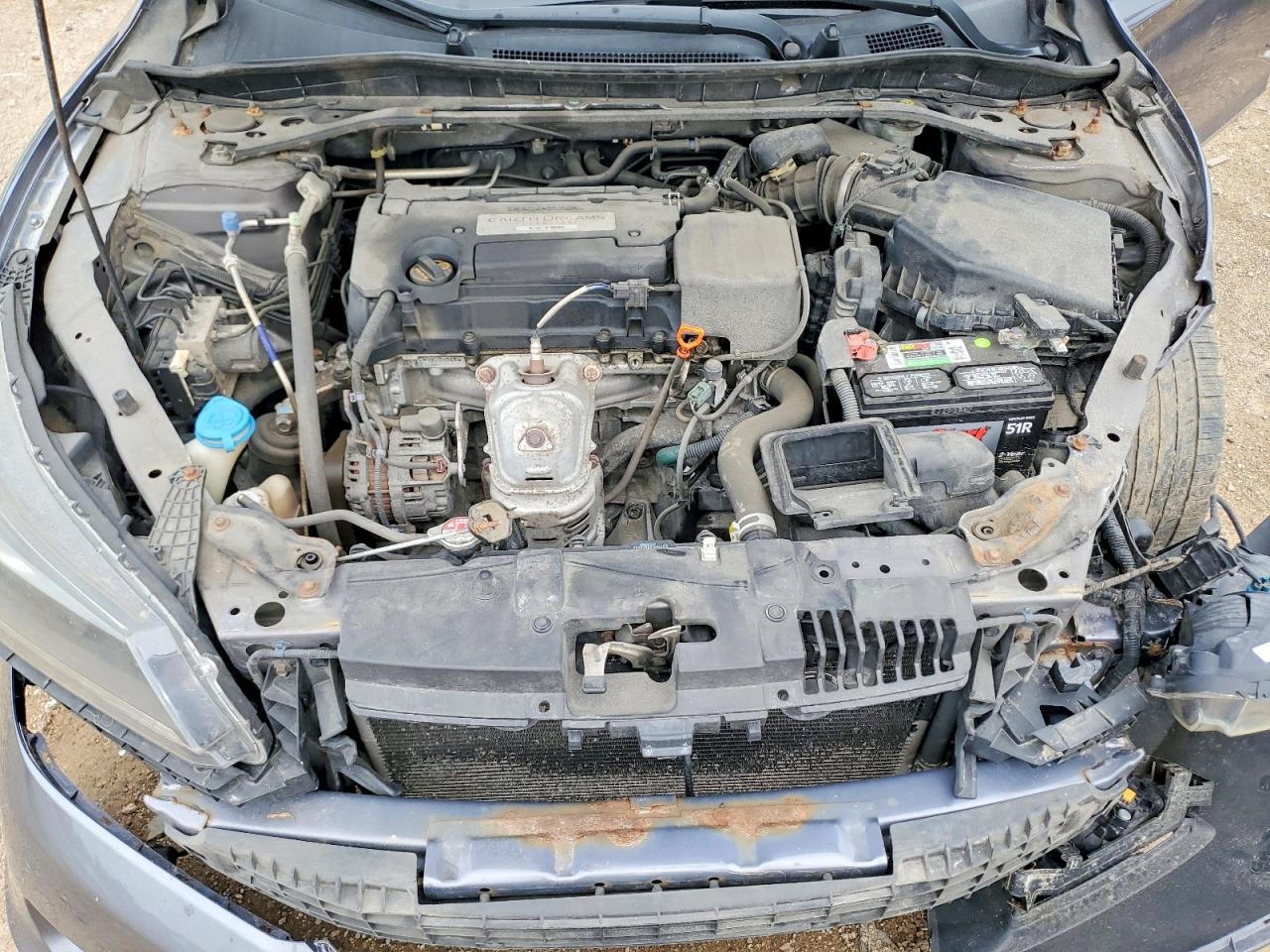 2014 Honda Accord Ex Gray vin: 1HGCR2F71EA090555