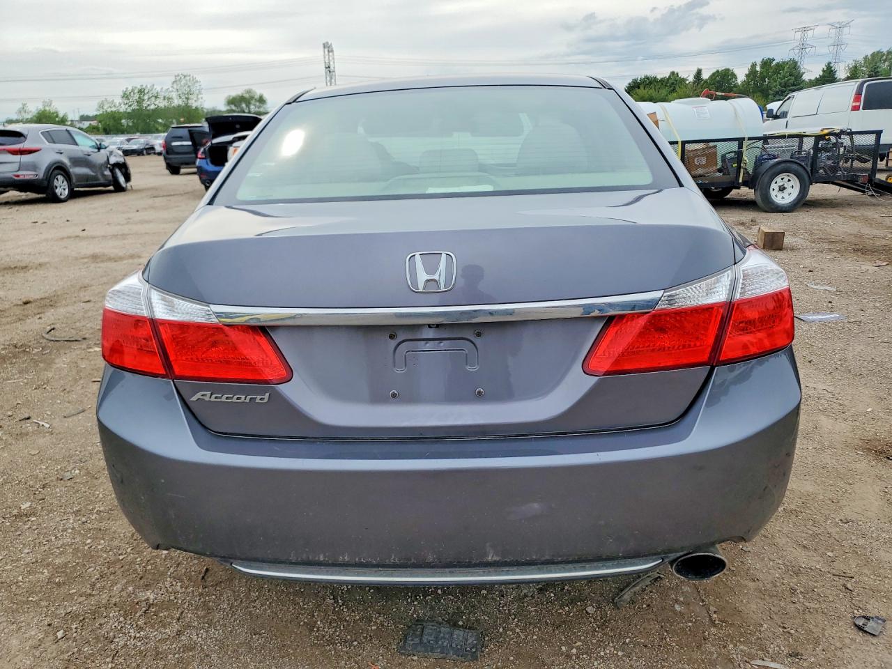 2014 Honda Accord Ex Gray vin: 1HGCR2F71EA090555
