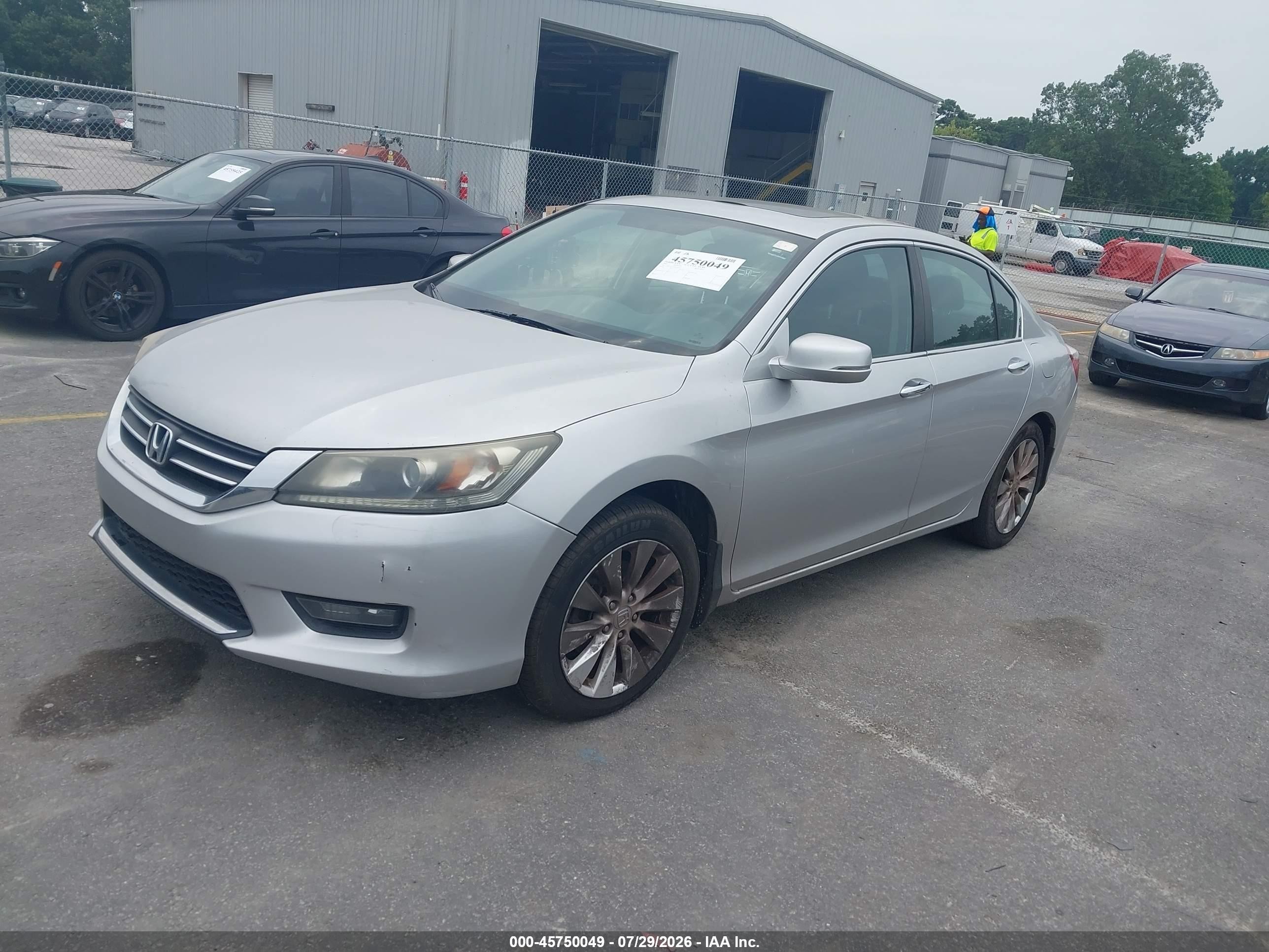 2014 Honda Accord Ex Silver vin: 1HGCR2F71EA101697