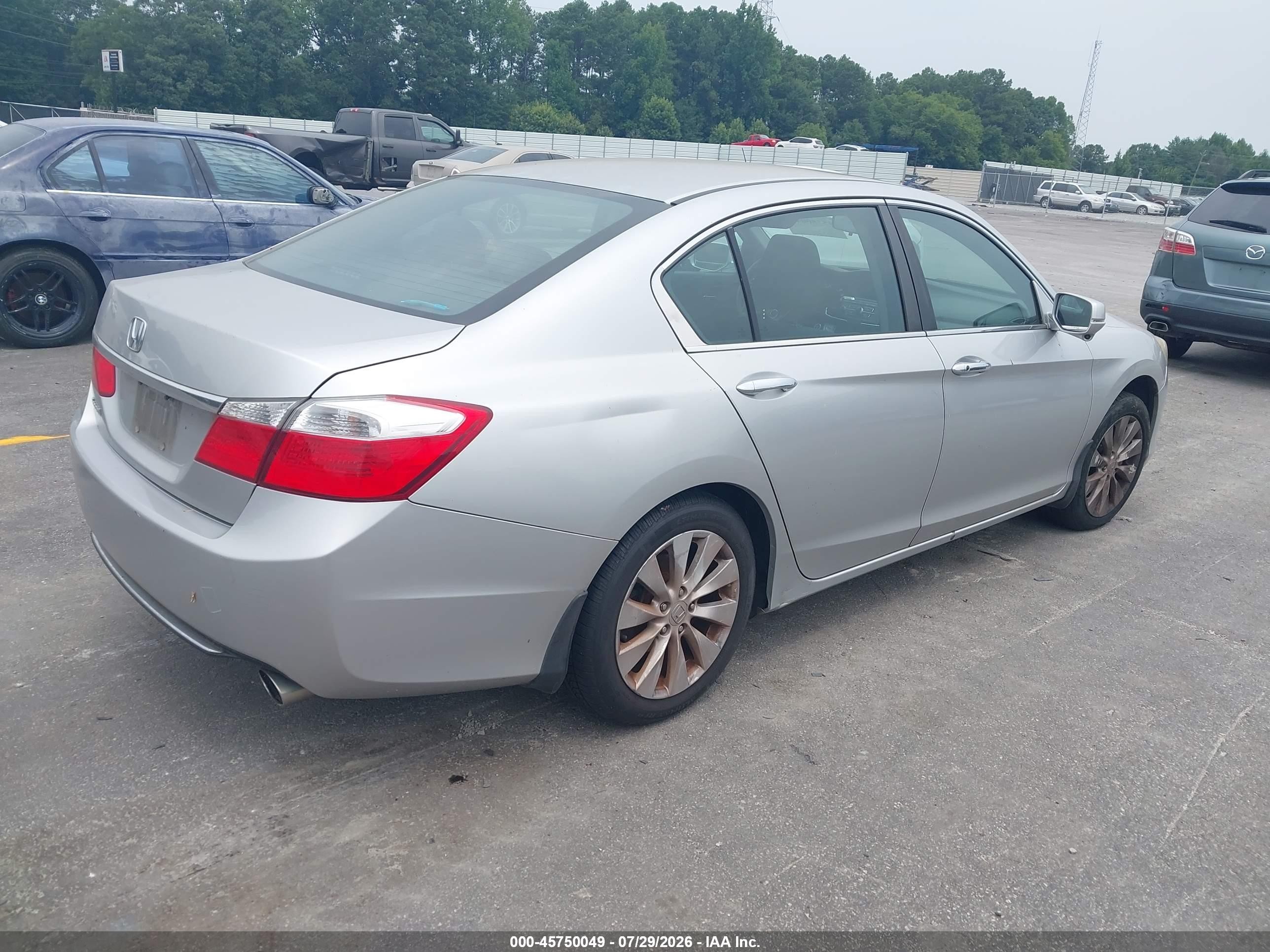 2014 Honda Accord Ex Silver vin: 1HGCR2F71EA101697