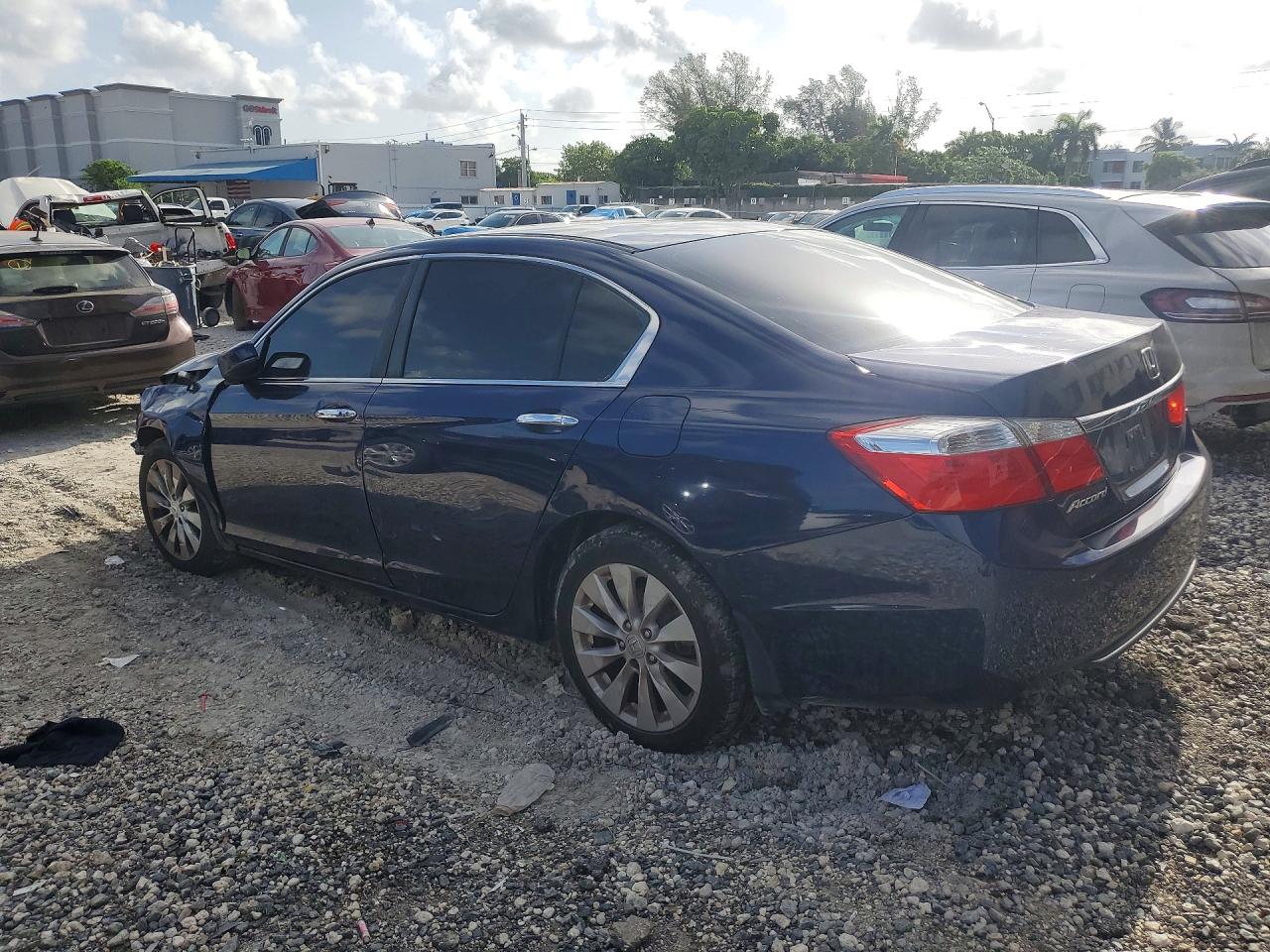 2014 Honda Accord Ex Blue vin: 1HGCR2F71EA169580